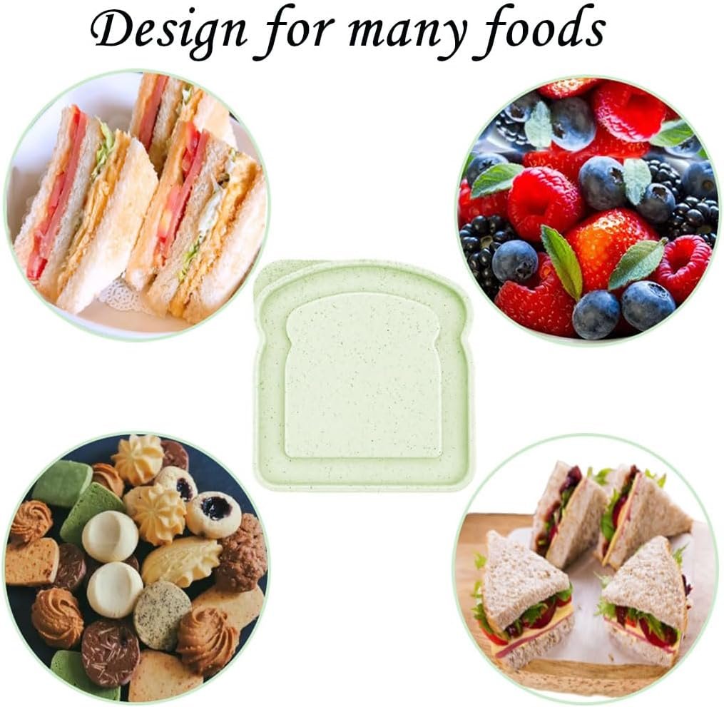 Großhandel 10 Stück Sandwichbehälter 14 OZ, wiederverwendbare Lebensmittel-Sandwich-Box mit Deckel für die Familie, Mikrowellen- und Geschirrspüler geeignet, Hersteller für individuelle Logos und Eigenmarken