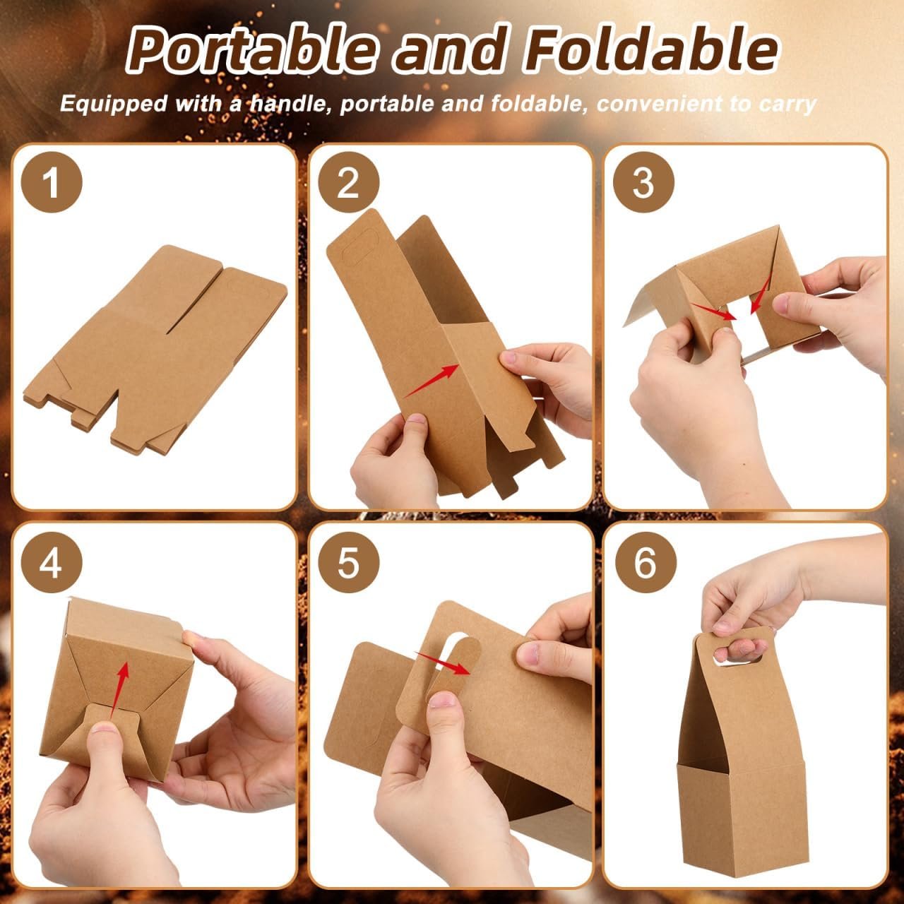 Großhandel 10er Pack tragbare Pappbecherhalter mit Griff für heiße oder kalte Getränke, individuell gestaltbare Geschenkverpackung für Blumensträuße und Essenslieferungen, hergestellt von einem zuverlässigen Lieferanten. Großhandel 10er Pack tragbare Pappbecherhalter mit Griff für heiße oder kalte Getränke, individuell gestaltbare Geschenkverpackung für Blumensträuße und Essenslieferungen, hergestellt von einem zuverlässigen Lieferanten.