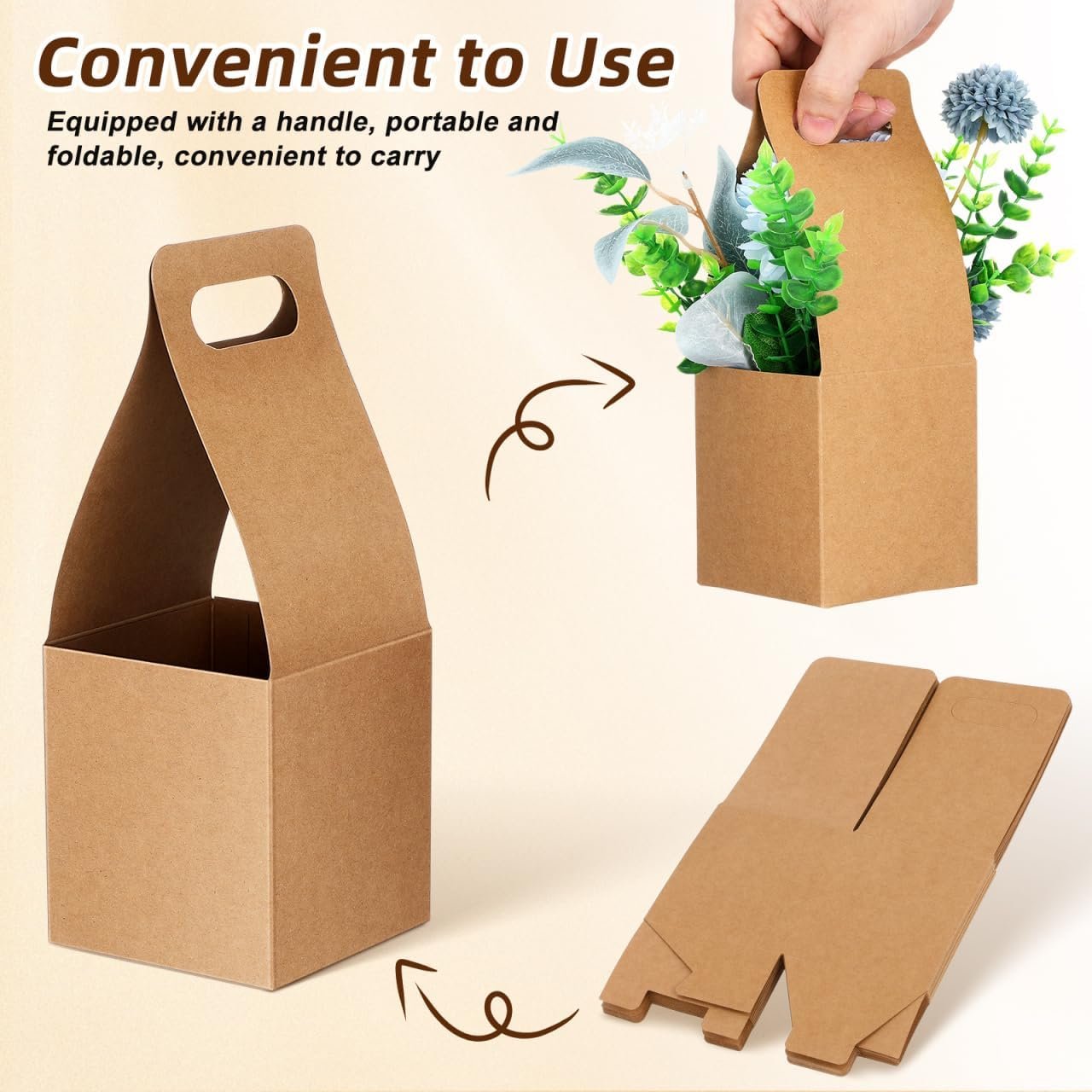 Großhandel 10er Pack tragbare Pappbecherhalter mit Griff für heiße oder kalte Getränke, individuell gestaltbare Geschenkverpackung für Blumensträuße und Essenslieferungen, hergestellt von einem zuverlässigen Lieferanten. Großhandel 10er Pack tragbare Pappbecherhalter mit Griff für heiße oder kalte Getränke, individuell gestaltbare Geschenkverpackung für Blumensträuße und Essenslieferungen, hergestellt von einem zuverlässigen Lieferanten.