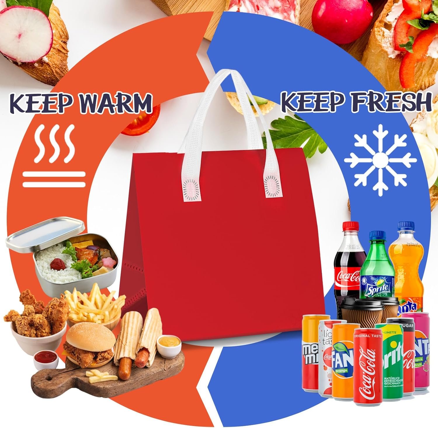 Großhandel 150 Stück isolierte Take-Away Taschen 9,5 x 9,5 x 6 Zoll für Lebensmittel Pizza Lieferung - OEM individuelle Logo Kühl Taschen in Bulk für heiße und kalte Getränke. Großhandel 150 Stück isolierte Take-Away Taschen 9,5 x 9,5 x 6 Zoll für Lebensmittel Pizza Lieferung - OEM individuelle Logo Kühl Taschen in Bulk für heiße und kalte Getränke.