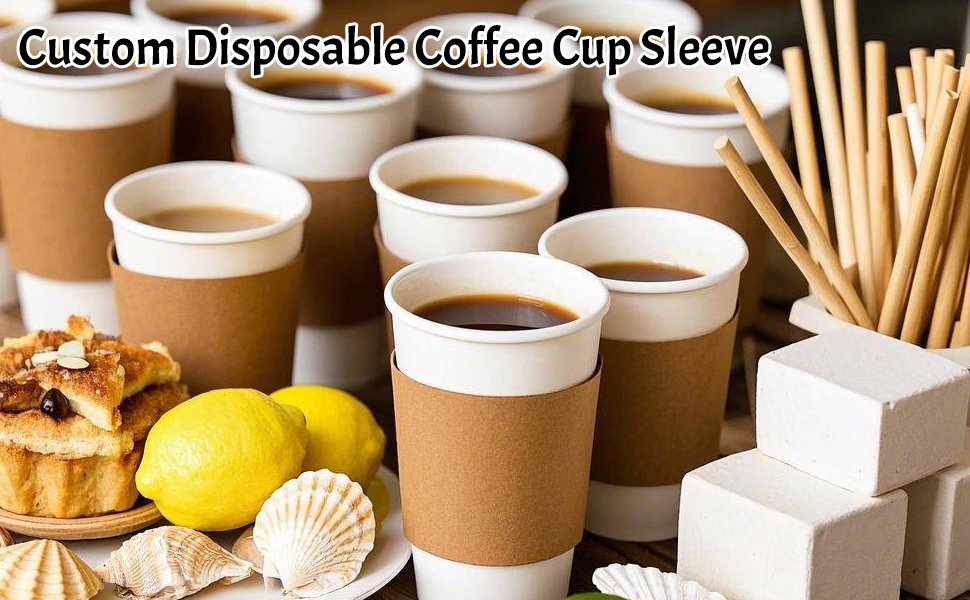 Großhandel personalized Kraft Coffee Cup Sleeves, individuelle Papierschützer, OEM Kartonbecher-Hüllen für Kaffee-Liebhaber, Hochzeit, Babyparty, Ruhestand, 20-500 Stück