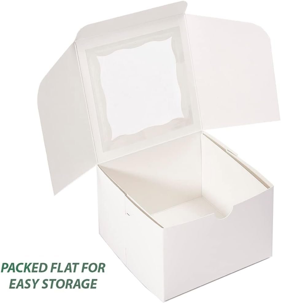 Großhandel Premium Weiß Kuchenboxen 5x5x3,5 Zoll [50 Pack] für Mini Bundt-Kuchen und individuelle Käsekuchen, individuelles Logo, Hersteller für Verpackungen in Großmenge