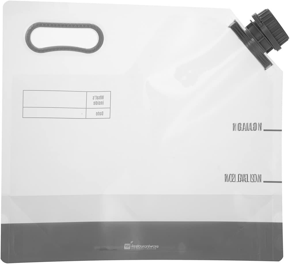 Großhandel 1-Gallonen Wasserbehälter mit 10 Getränkebeuteln - Zusammenklappbar und inklusive manipulationssicherer Kappen, klare Kunststoffbeutel für Catering-Events, Camping oder Wandern, OEM, langlebiger Griff.