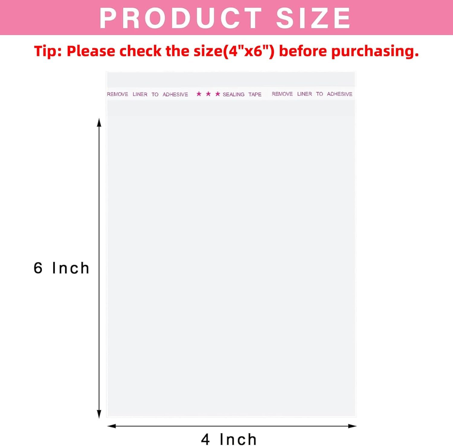 Individuelles Logo Zipper Beutel, 4x6 Zoll, 200 Stück selbstklebende Cellophan Beutel für die Verpackung von Keksen, Süßigkeiten und Produkten, ideal für Eigenmarke des Herstellers.