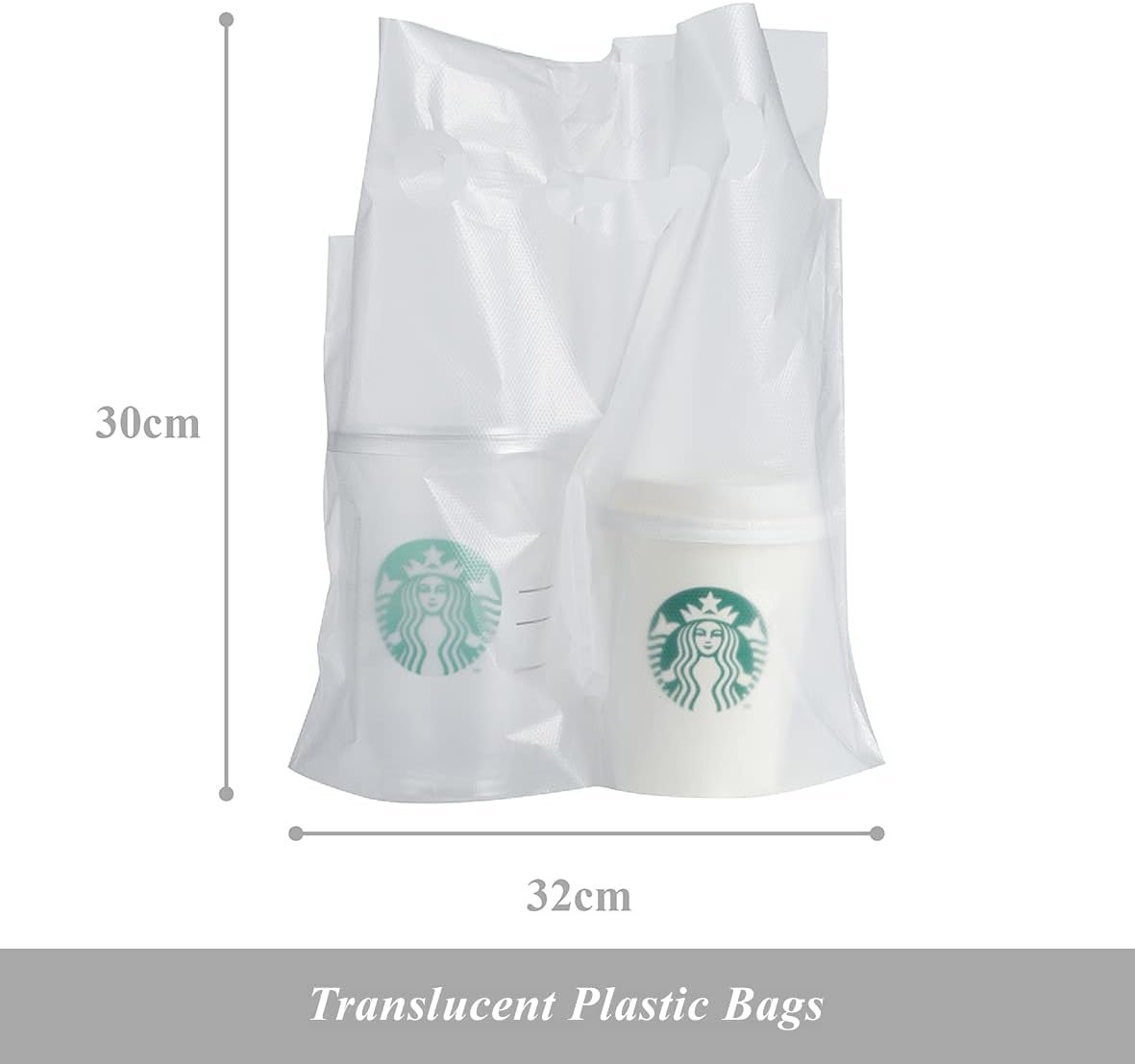 Großhandel 100er-Pack klare Plastikbeutel für Getränke bis zu 32 oz, OEM 2 Tassen Getränketräger für Lieferung und Take-Out, Hersteller von Einwegverpackungen