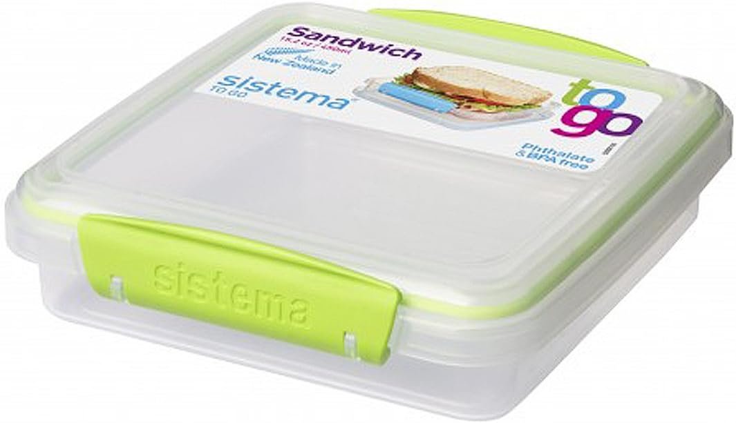 Großhandel 450ml Sandwichbox, individuellen Logo, Bulk-Optionen (Farben können variieren)