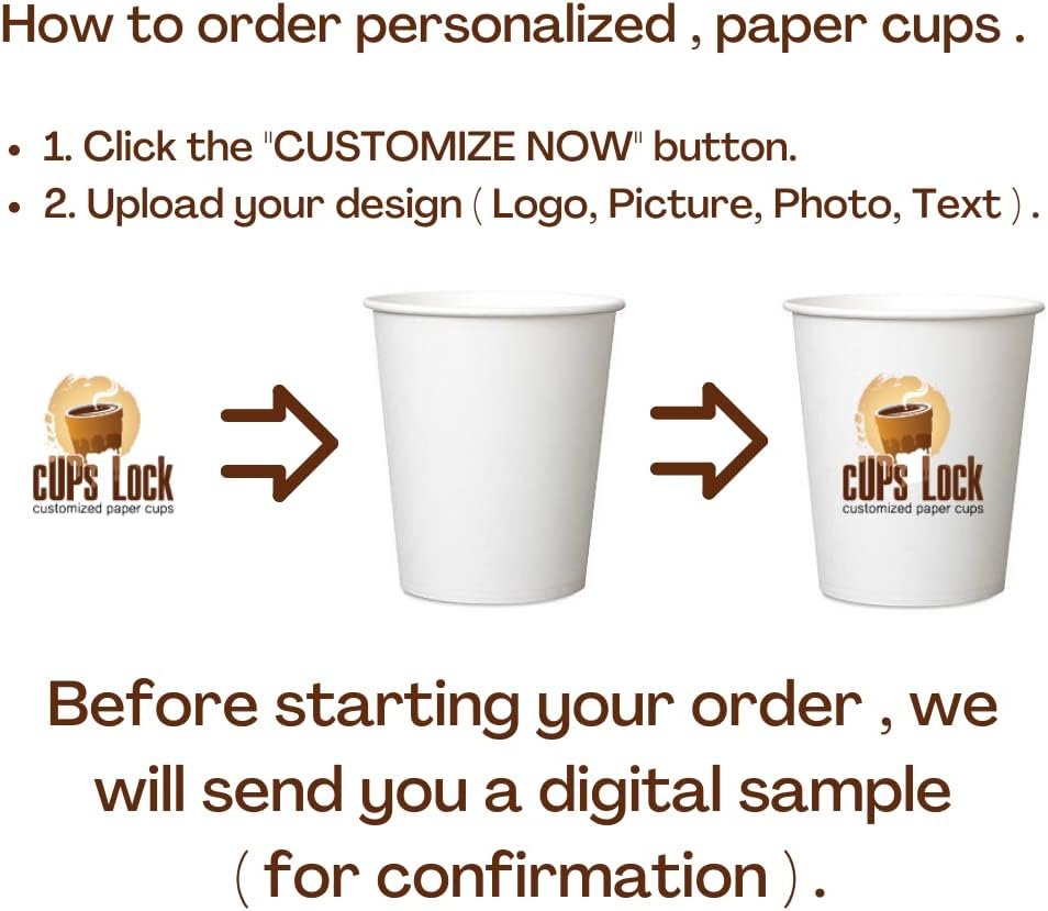 Großhandel individuelle Papierbecher – Personalisierte Tassen mit eigenem Logo für heiße und kalte Getränke – zuverlässige Becher für Kaffee in Geschäften, Büros, Unternehmen (8oz - 100 Stück) als OEM Hersteller.