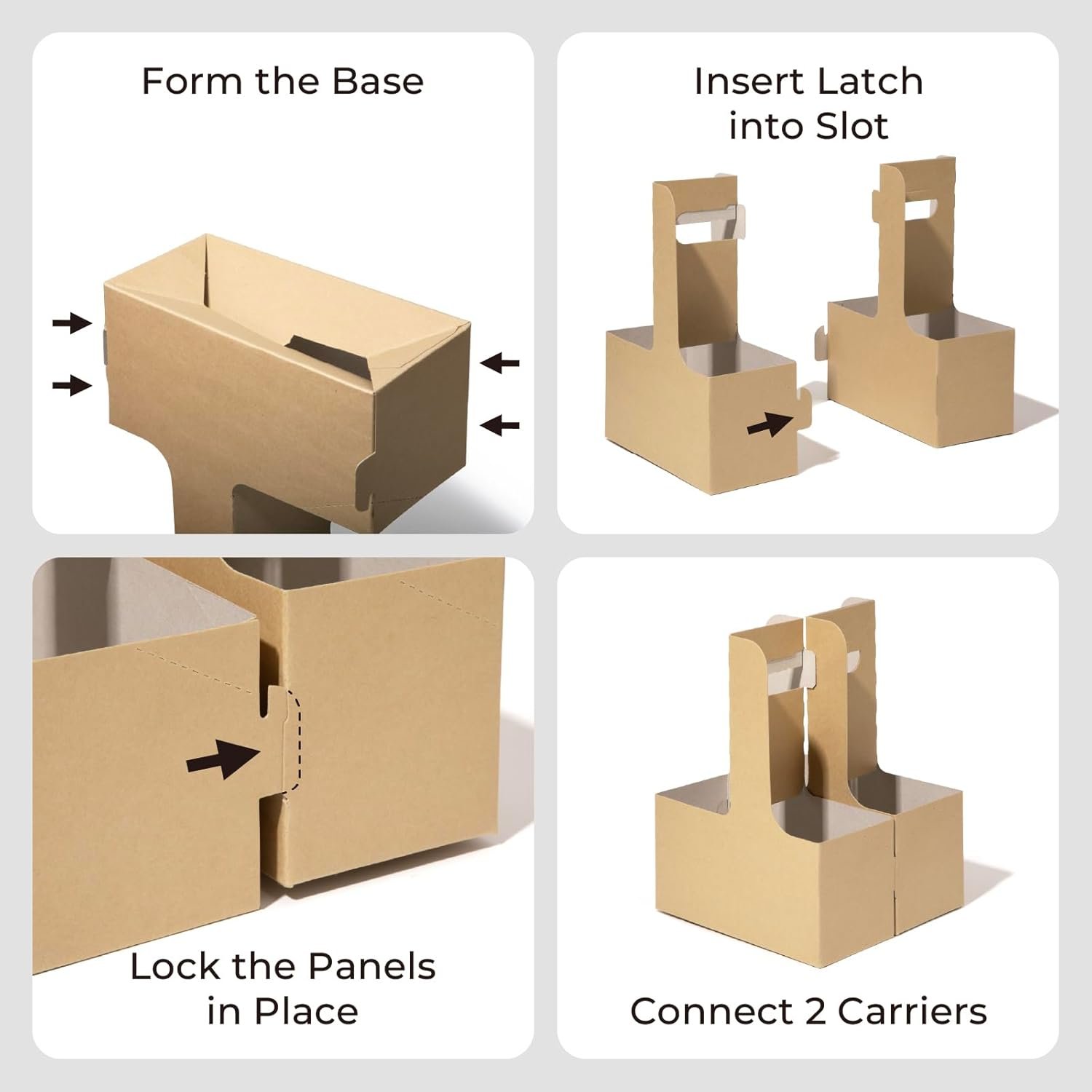 Großhandel 25 Stück tragbare Becherträger aus Kraftpapier für kalte und heiße Getränke, 12-30 oz, OEM Gestaltung für individuelles Logo, praktischer Tragegriff, geeignet für Kaffee To-Go, Valentinstag, Muttertag Großhandel 25 Stück tragbare Becherträger aus Kraftpapier für kalte und heiße Getränke, 12-30 oz, OEM Gestaltung für individuelles Logo, praktischer Tragegriff, geeignet für Kaffee To-Go, Valentinstag, Muttertag