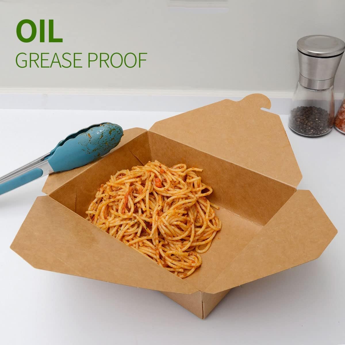 Individuelles Logo 50 Pack 70 oz große Take Out Lebensmittelbehälter - mikrowellengeeignete Kraftpapier To Go Box #3 - Papier Lunch Box Karton Take Out Box für Restaurant, Haushalt, Party vom Lieferant.