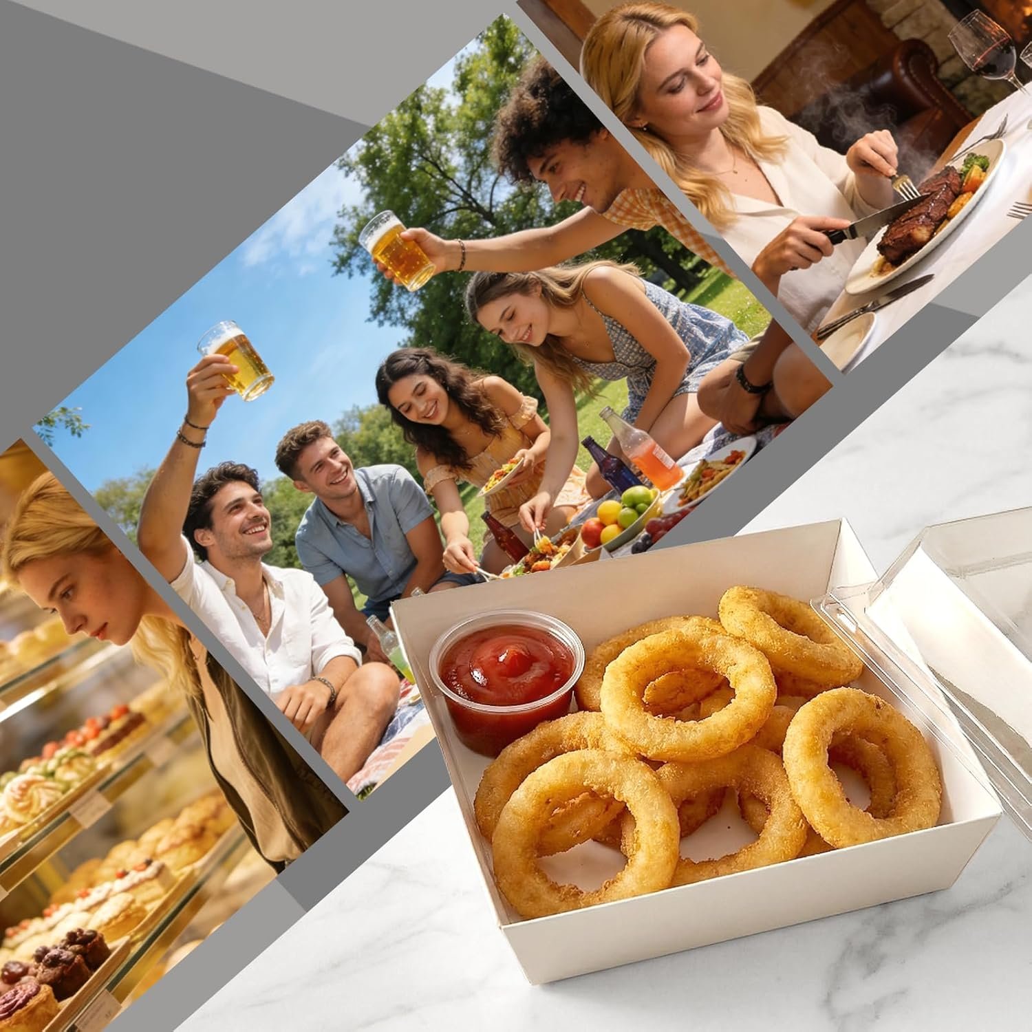 Großhandel Set aus 100 Sandwich-Boxen, 5