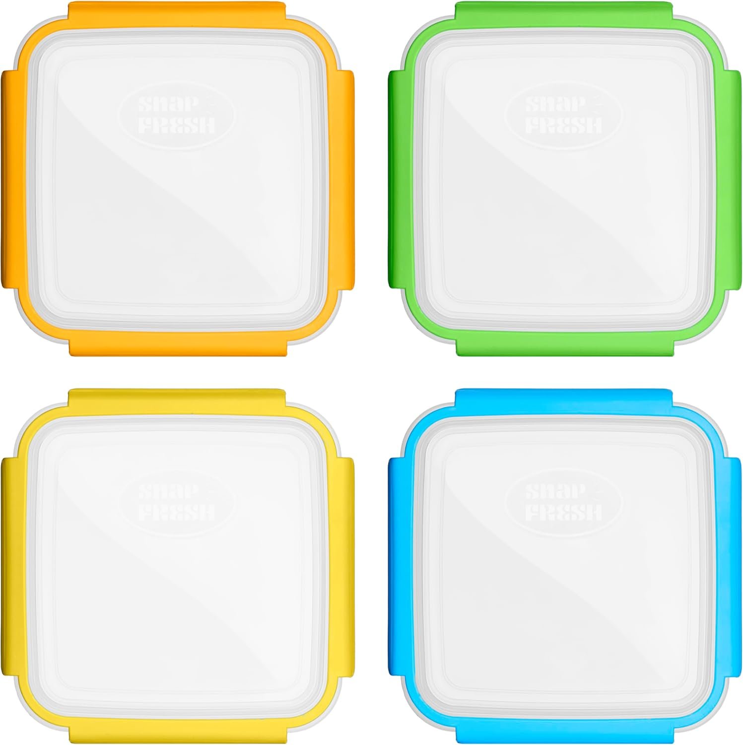 Großhandel von 4er-Pack leakproof Sandwich-Containern, BPA-freie und wiederverwendbare Boxen mit luftdichtem Verschluss. Ideal auch für Salate, Snacks, Obst und Lebensmittelaufbewahrung. Individuelles Logo für Ihre Eigenmarke verfügbar. Hersteller für qualitativ hochwertige Produkte.