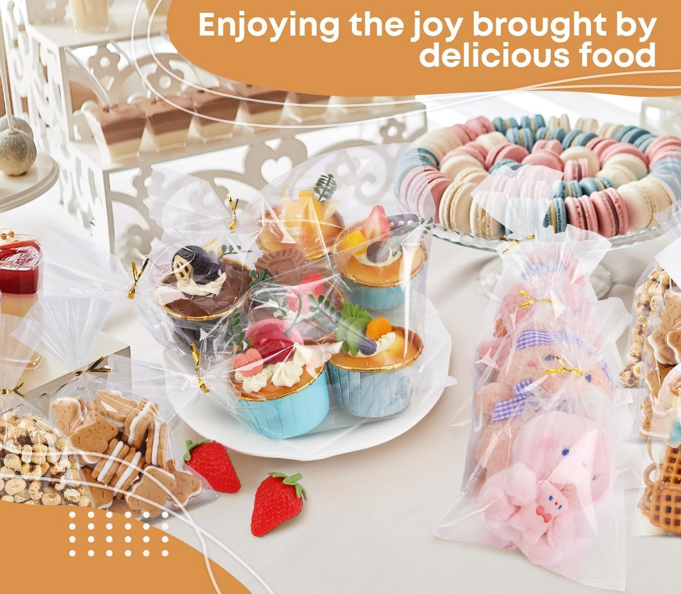 Großhandel Cellophanbeutel 100er Packung klare Geschenkbeutel 6x10 Zoll mit Krawatten für Süßigkeiten und Snacks, ideal für Geburtstagsfeiern, Hersteller von individuellen Designs für Hochzeits- und Valentinstagsmitgebsel.