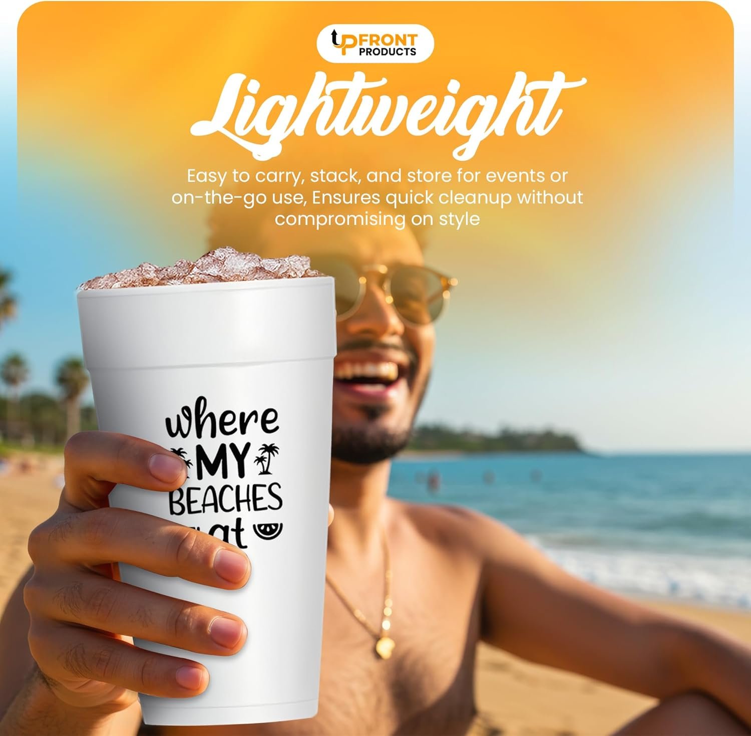 Großhandel individuelle Schaumstoffbecher mit bedrucktem Logo und Text, personalisierte Schaumstoffbecher für Partys, Hochzeiten und Veranstaltungen (16oz-50 Stück) von unserem Hersteller.