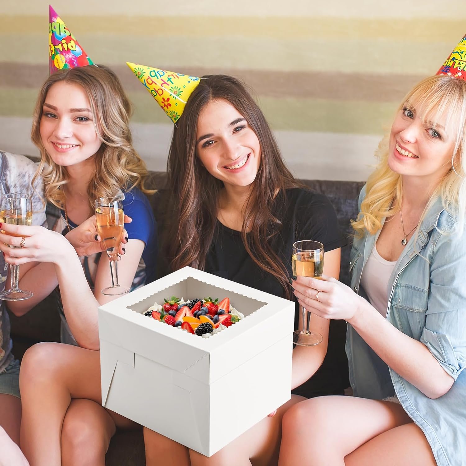 Großhandel 2er Set Tortenboxen 10 x 10 x 8 Zoll, Einweg-Tortenbehälter mit Lids und Fenster, individuell gestaltbar mit eigenem Logo für Hochzeit, Geburtstag, Party, hergestellt von einem zuverlässigen Lieferanten. Großhandel 2er Set Tortenboxen 10 x 10 x 8 Zoll, Einweg-Tortenbehälter mit Lids und Fenster, individuell gestaltbar mit eigenem Logo für Hochzeit, Geburtstag, Party, hergestellt von einem zuverlässigen Lieferanten.