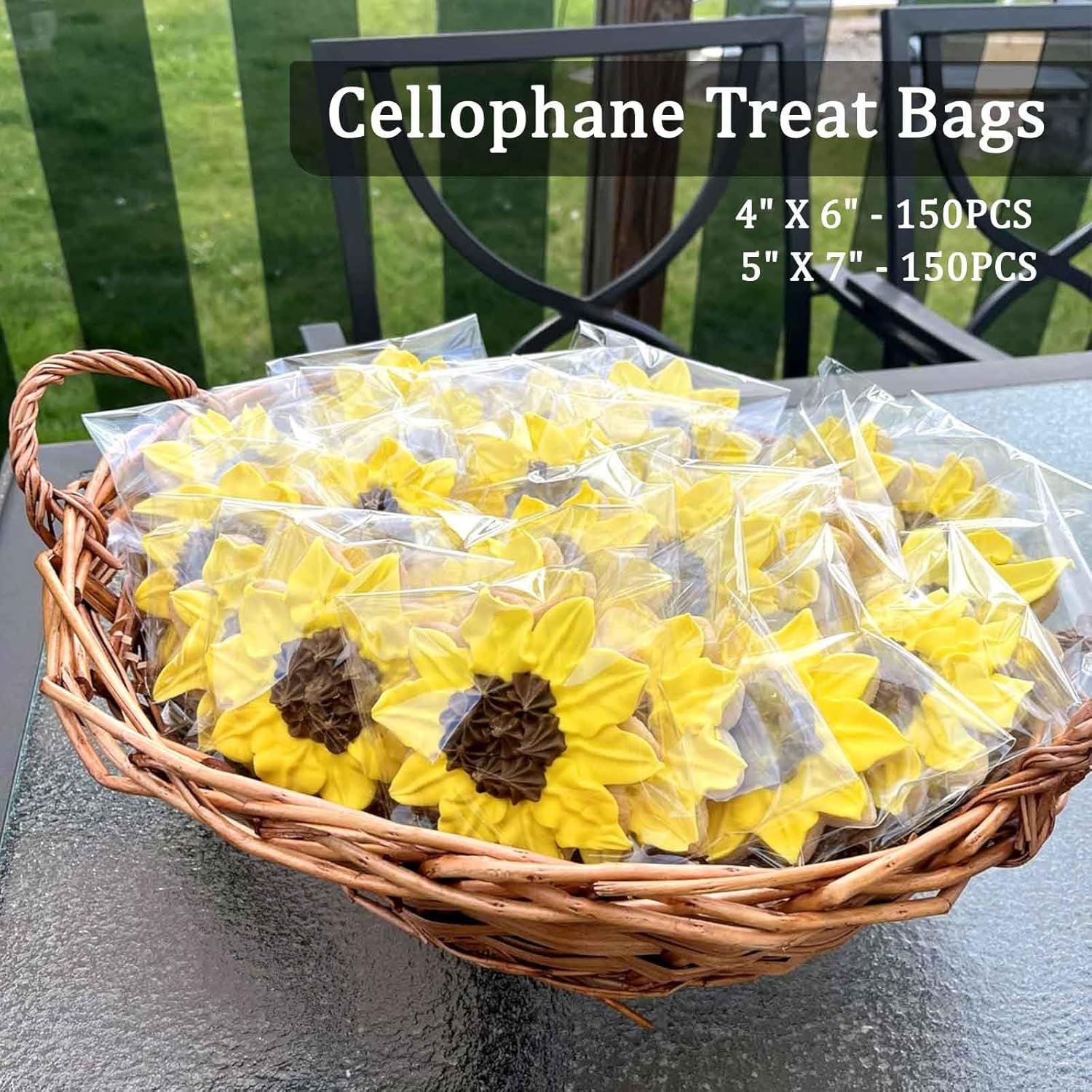 Großhandel 300 Stück klare Cellophane Tüten für Kekse, selbstverschließend, 4x6