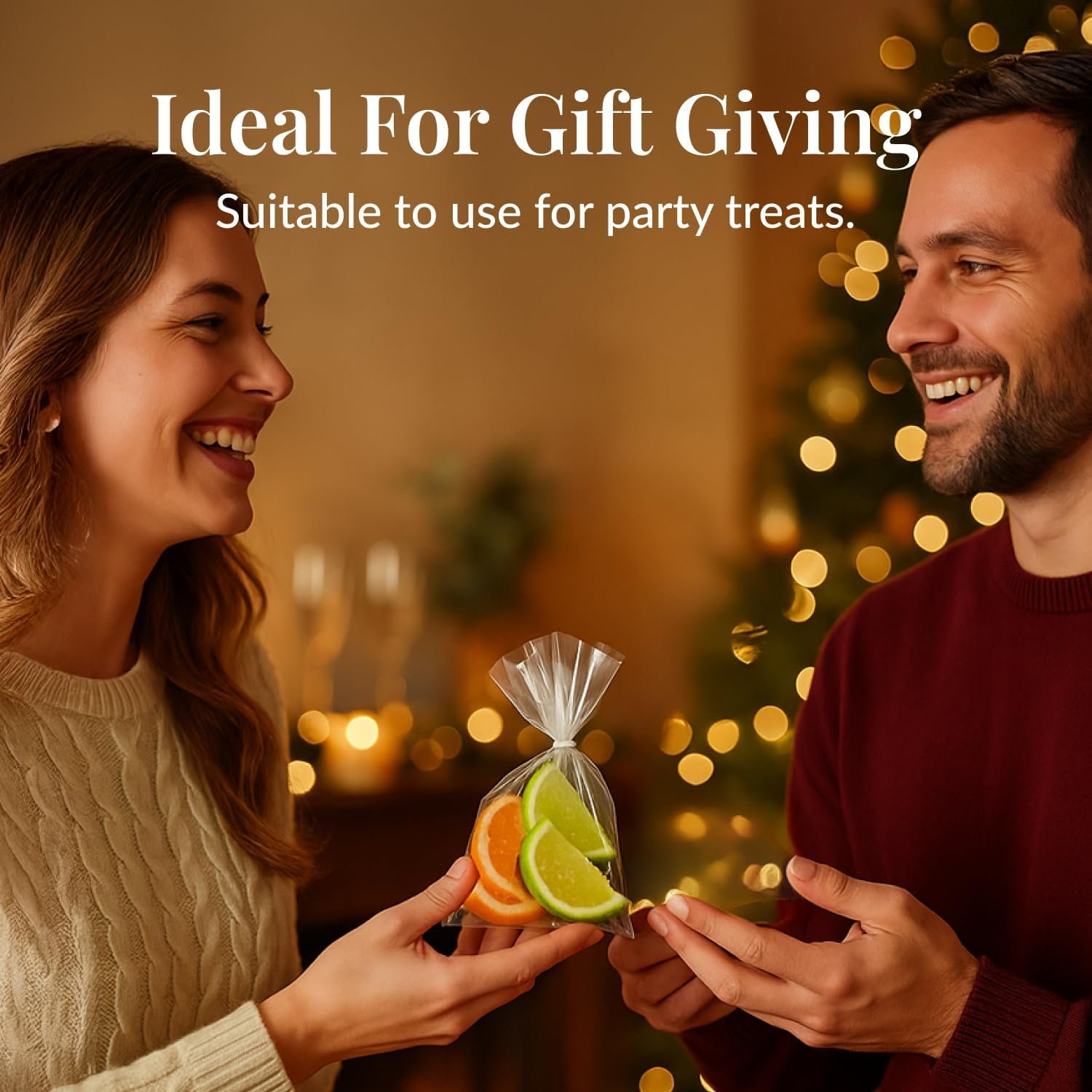 Großhandel 200 Stück klare Cellophanbeutel für Geschenke - Transparente Goodie Bags 6x10 Zoll mit 4 Zoll Twist-Bändern - Süßigkeiten, Leckereien, Kekse in Bulk verpacken mit individuellem Logo