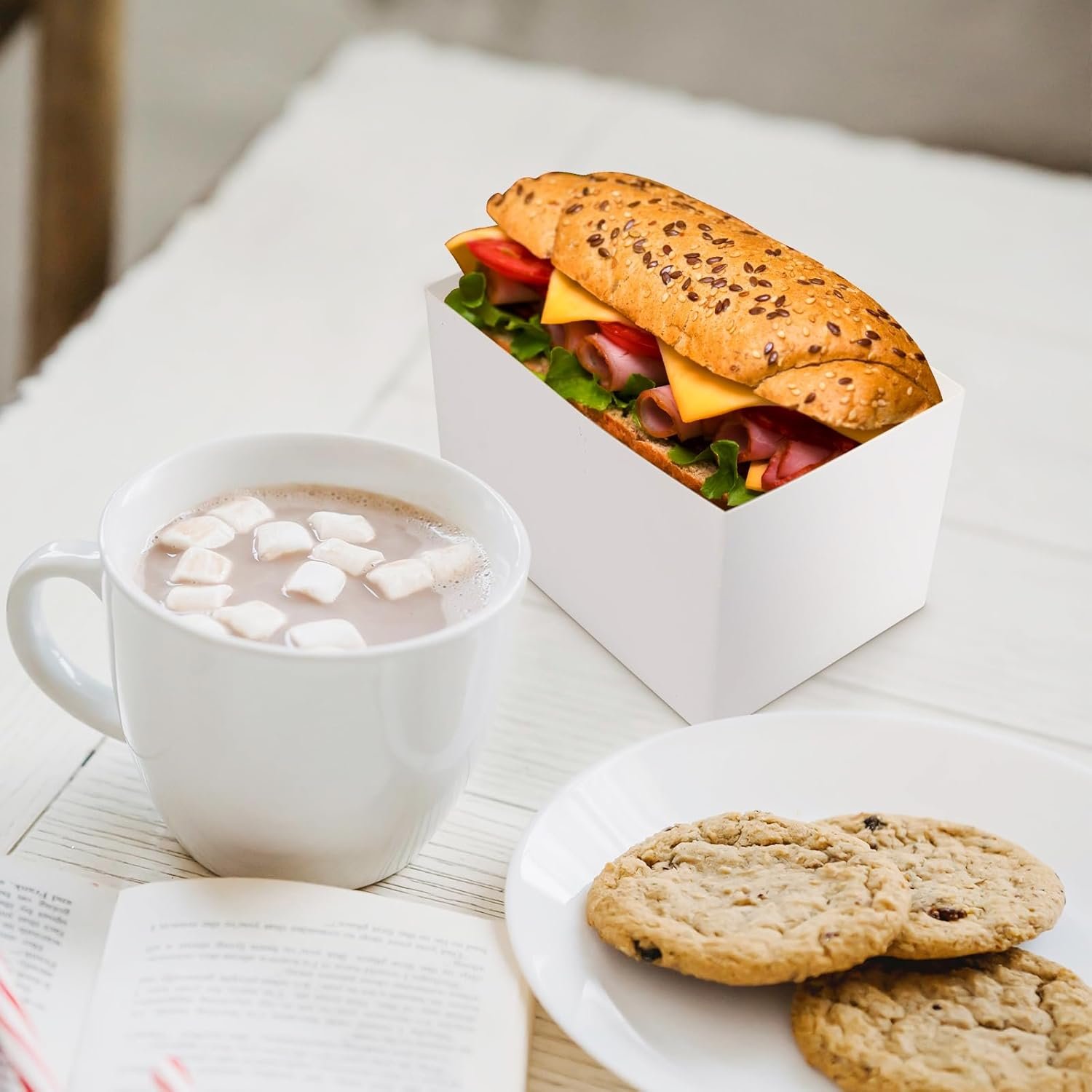 Großhandel 200 Pcs Sandwichverpackungen, individuelle Logo-Optionen, Hersteller von Take Out Lebensmittelschalen, Toast Halter für Restaurant, Picknick und Party.