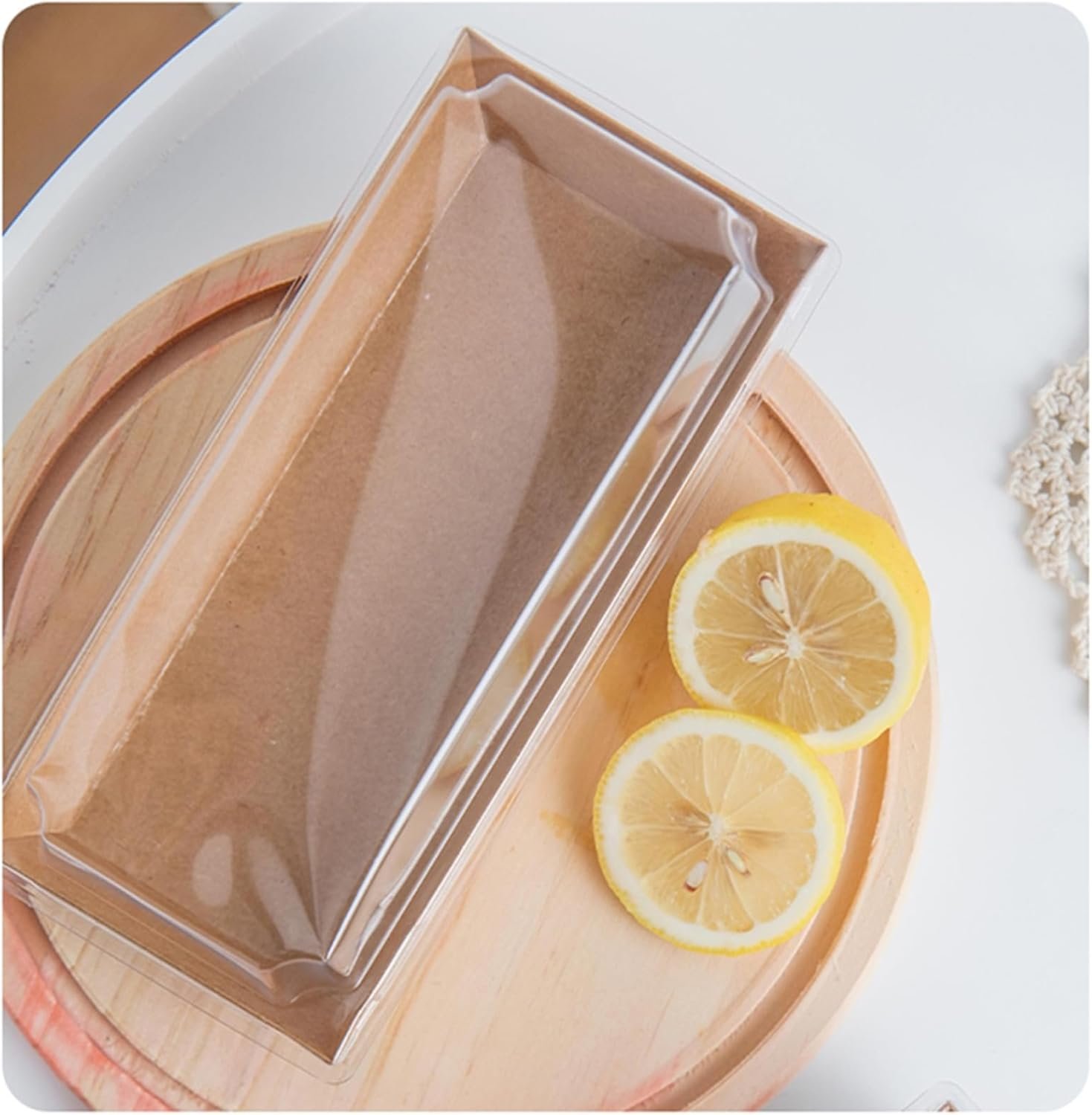 Großhandel 100er Pack Einweg-Sandwichboxen, Papier-Charcuterie-Boxen mit klaren Lids, für Sushi, Muffins, Waffeln, Cookies, und Dessert-Containern, Hersteller für individuelle Logos und OEM.