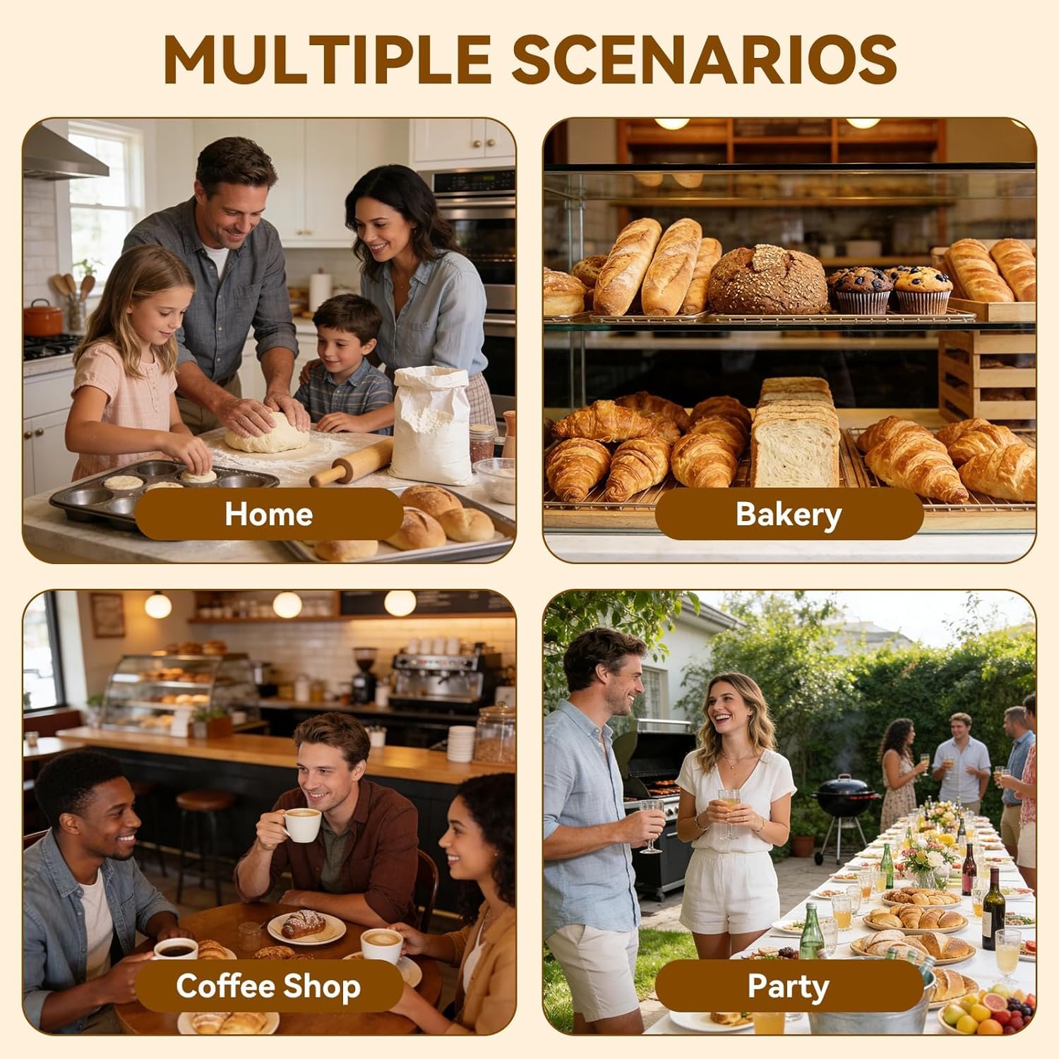 Großhandel 120 Stück Cookie-Tüten mit Fenster, 5,7x6,5 Zoll kleine Papier-Bäckereitüten, individuelles Logo und 140 Dankeschön-Aufkleber, hitzefest und fettdicht für Donuts, Leckereien, Scones und Brownies, Hersteller für hochwertige Verpackung in Großmenge.