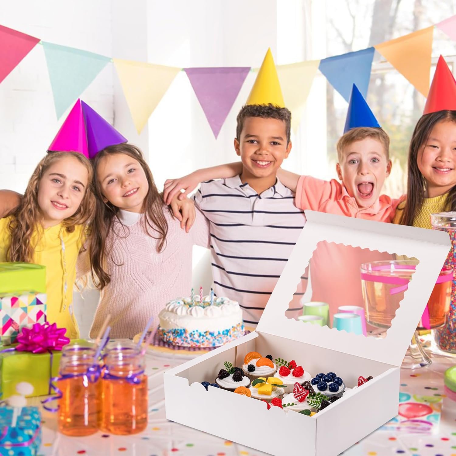 Großhandel 6er Cupcake Boxen - Überzeugen Sie mit 12er Kapazität, lebensmittelechten Cupcake Haltern mit Fenster für einfache Präsentation und Transport - Perfekt für Desserts und individuelle Logos, hergestellt von einem zuverlässigen Lieferanten.