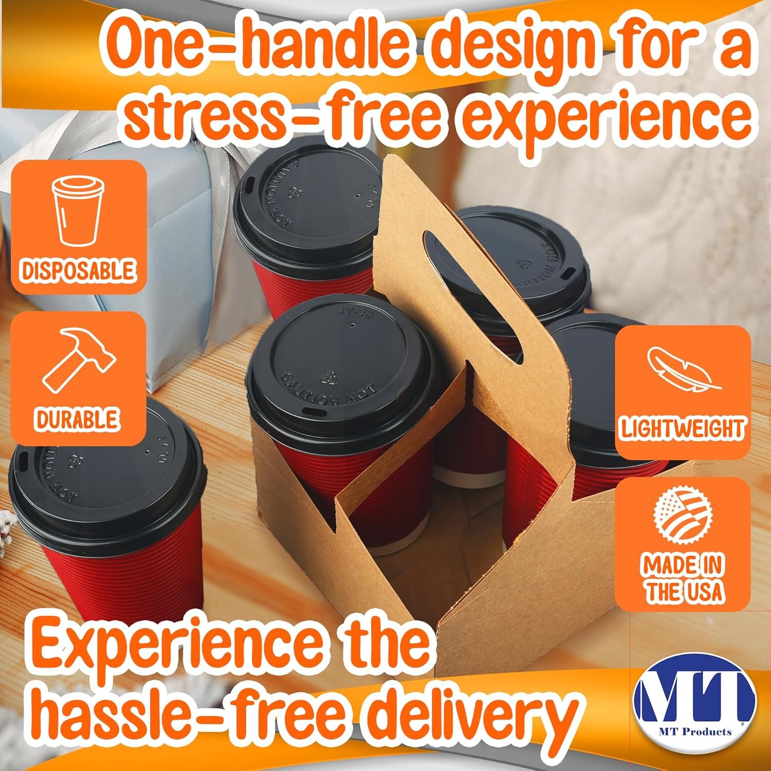 Großhandel 4 Tassen Getränketräger 6,5