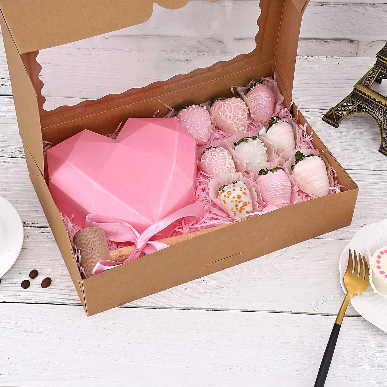 Großhandel 20er Packung Backwarenboxen mit Fenster, 12