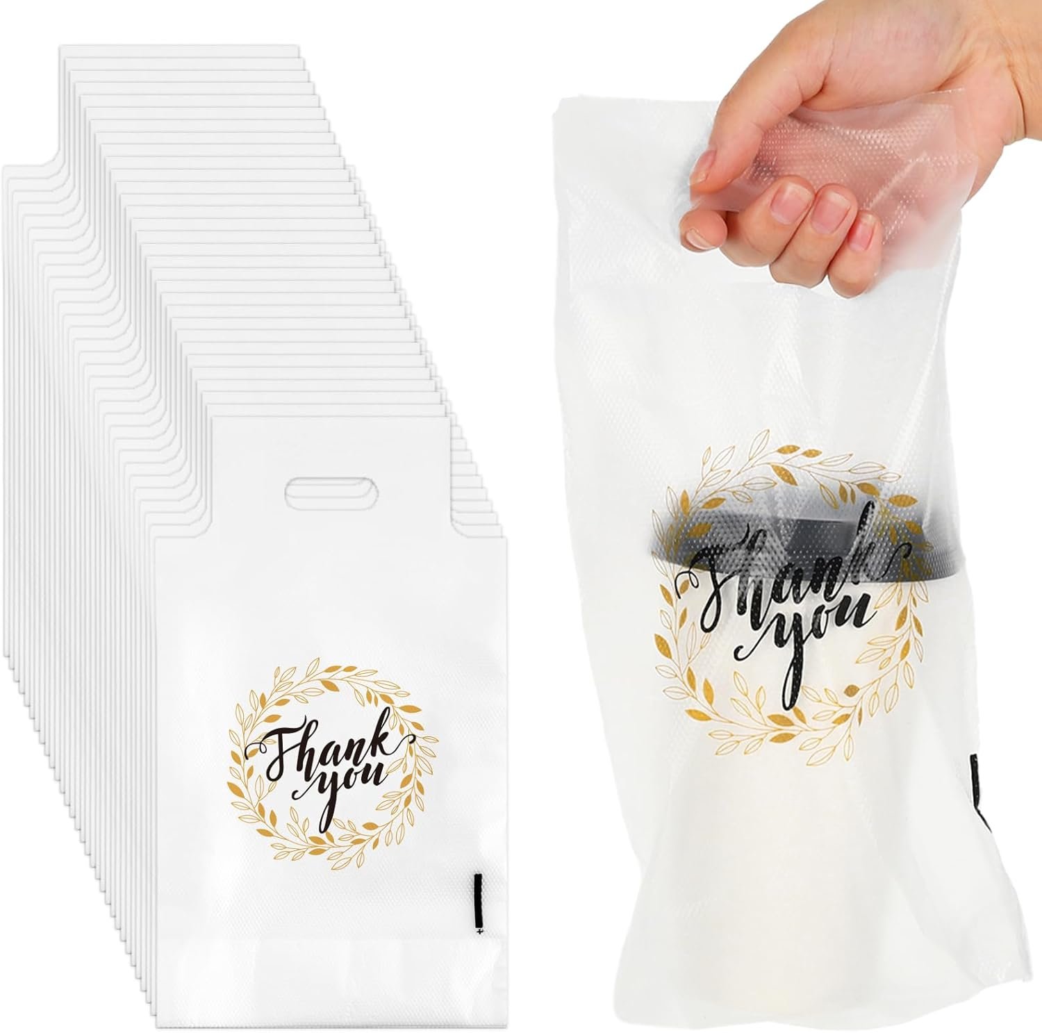 Großhandel 1000 Stück Dankeschön Tragetaschen 1 Tasse Tragegetränke Kunststoffverpackung Polybeutel für Lieferung und Abholung, 11 x 6,3 Zoll, Individuelles Logo, OEM Hersteller von Getränketrägern für Kaffee, Saft, Milch und Tee.