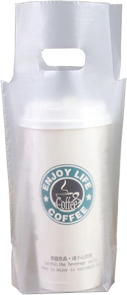 Großhandel 100PCS Tragebeutel für Getränke mit Griff, klar für Kaffeebecher, Teebecher, Saftlieferung, geeignet für Restaurants und Bars (1 Becher hält 16x28cm), Hersteller mit individuellem Logo, Bulk-Angebote verfügbar. Großhandel 100PCS Tragebeutel für Getränke mit Griff, klar für Kaffeebecher, Teebecher, Saftlieferung, geeignet für Restaurants und Bars (1 Becher hält 16x28cm), Hersteller mit individuellem Logo, Bulk-Angebote verfügbar.