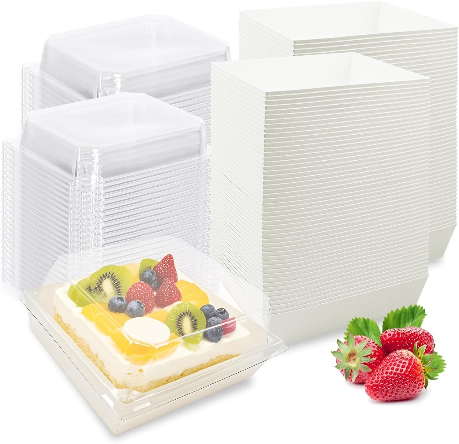 Großhandel 100er Pack kleine Charcuterie Boxen mit klaren Deckeln, 5 Zoll weiße Einweg-Papier-Backwaren Dessert Sandwich Box, Mini To-Go Lebensmittelbehälter für Kekse, Sushi, Kuchenschnitte, Muffins, Eigenmarke, Hersteller. Großhandel 100er Pack kleine Charcuterie Boxen mit klaren Deckeln, 5 Zoll weiße Einweg-Papier-Backwaren Dessert Sandwich Box, Mini To-Go Lebensmittelbehälter für Kekse, Sushi, Kuchenschnitte, Muffins, Eigenmarke, Hersteller.