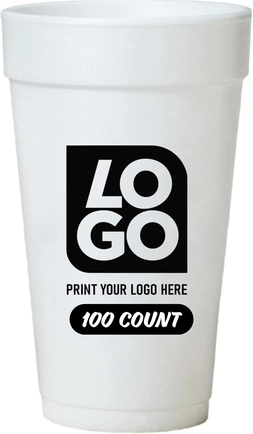 Großhandel 20 Oz individuelle Schaumbecher mit einfarbiger Bedruckung, ideal für Veranstaltungen, Eigenmarken und Promotions von Herstellern.