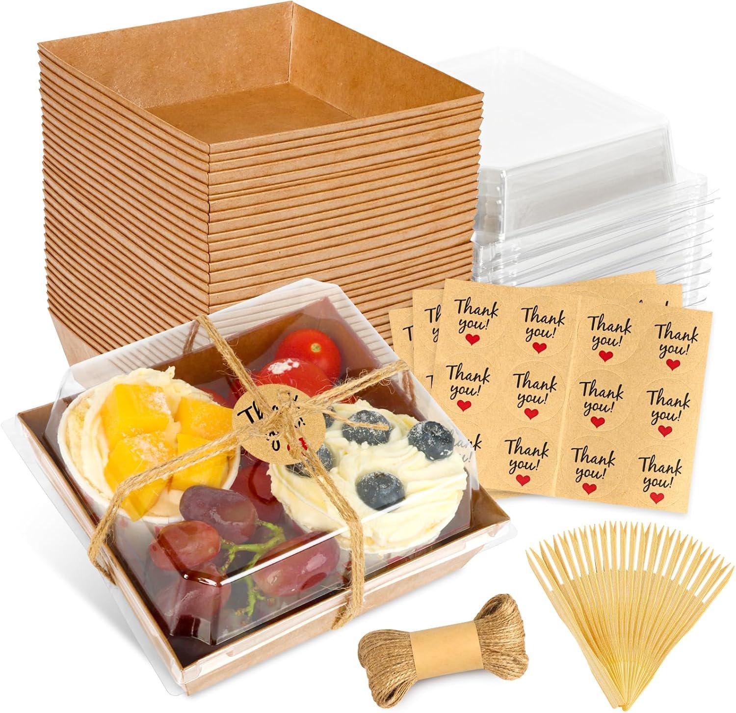 Großhandel 20 Stück kleine Charcuterie-Boxen mit Klarsichthülle - Einweg-Papier-Behälter für Sandwich, Kekse, Sushi, Kuchenstücke und Erdbeeren, individuell gestaltbar, vom Hersteller. Großhandel 20 Stück kleine Charcuterie-Boxen mit Klarsichthülle - Einweg-Papier-Behälter für Sandwich, Kekse, Sushi, Kuchenstücke und Erdbeeren, individuell gestaltbar, vom Hersteller.