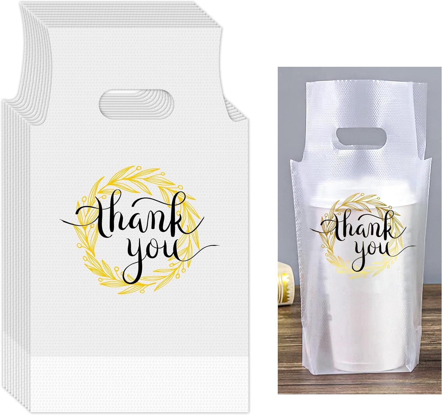 Großhandel 200 Stück Trinkbeutel für Getränke 11 x 6,3 Inch, Hersteller von transparenten Kunststoffverpackungen mit individuellem Logo für Kaffee, Saft und Milchtee zum Mitnehmen.