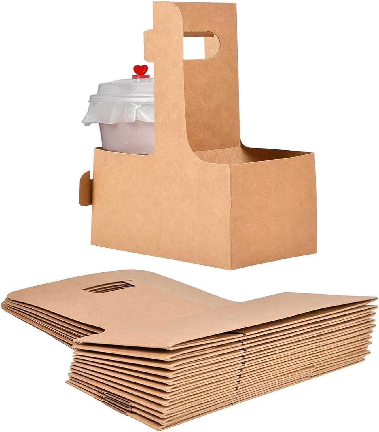 Großhandel 20er Pack Kraft Drink Träger mit Griffen, 2 Becher Einweg-Papierbecherhalter für heiße oder kalte Getränke, OEM für Takeout, Café und Restaurant Lebensmittellieferung, Bulk To-Go Kaffee Papierverpackung. Großhandel 20er Pack Kraft Drink Träger mit Griffen, 2 Becher Einweg-Papierbecherhalter für heiße oder kalte Getränke, OEM für Takeout, Café und Restaurant Lebensmittellieferung, Bulk To-Go Kaffee Papierverpackung.