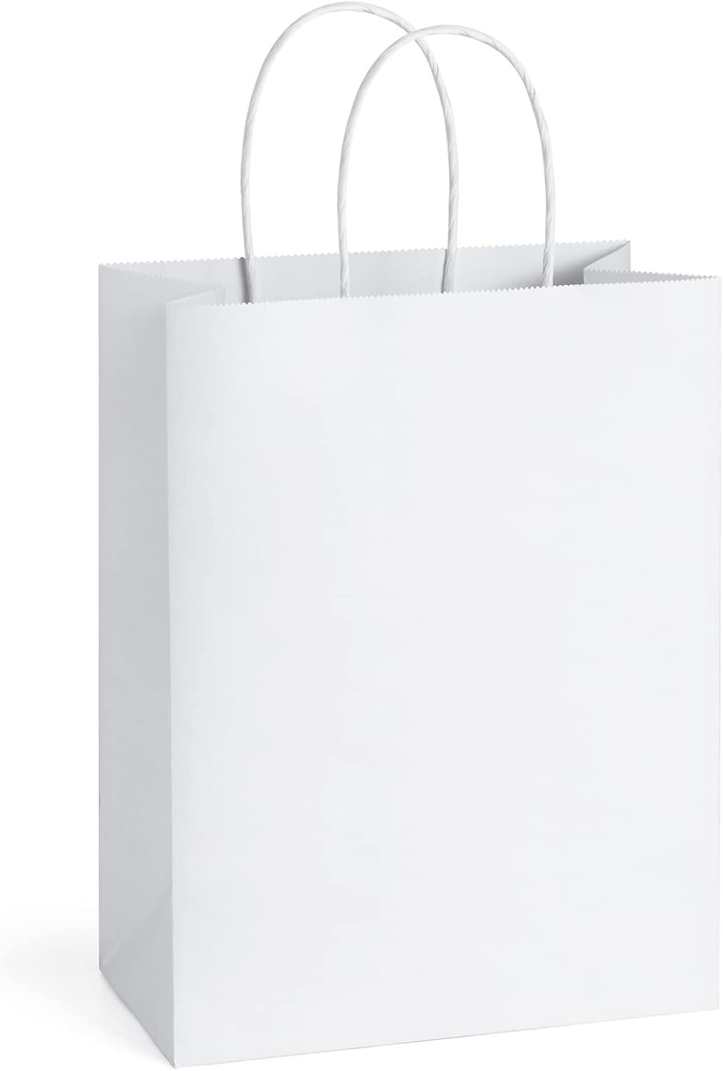 Großhandel 25 Stück weiße Geschenktüten 8 x 4,25 x 10,5 cm aus Kraftpapier mit Griffen für Geschenke, Einkauf, Handelswaren – individuelles Logo, Hersteller, Bulk-Verpackung Großhandel 25 Stück weiße Geschenktüten 8 x 4,25 x 10,5 cm aus Kraftpapier mit Griffen für Geschenke, Einkauf, Handelswaren – individuelles Logo, Hersteller, Bulk-Verpackung
