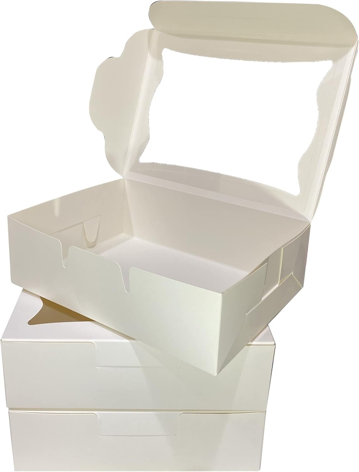 Großhandel 25er-Pack für Backwaren - Pastry Boxes mit Fenster für Cookies, Schokoladenüberzogene Erdbeeren, Macarons und Muffins, 8 x 6 x 2,5 Zoll, individuelles Logo, Dessert-Einwegverpackung, Hersteller