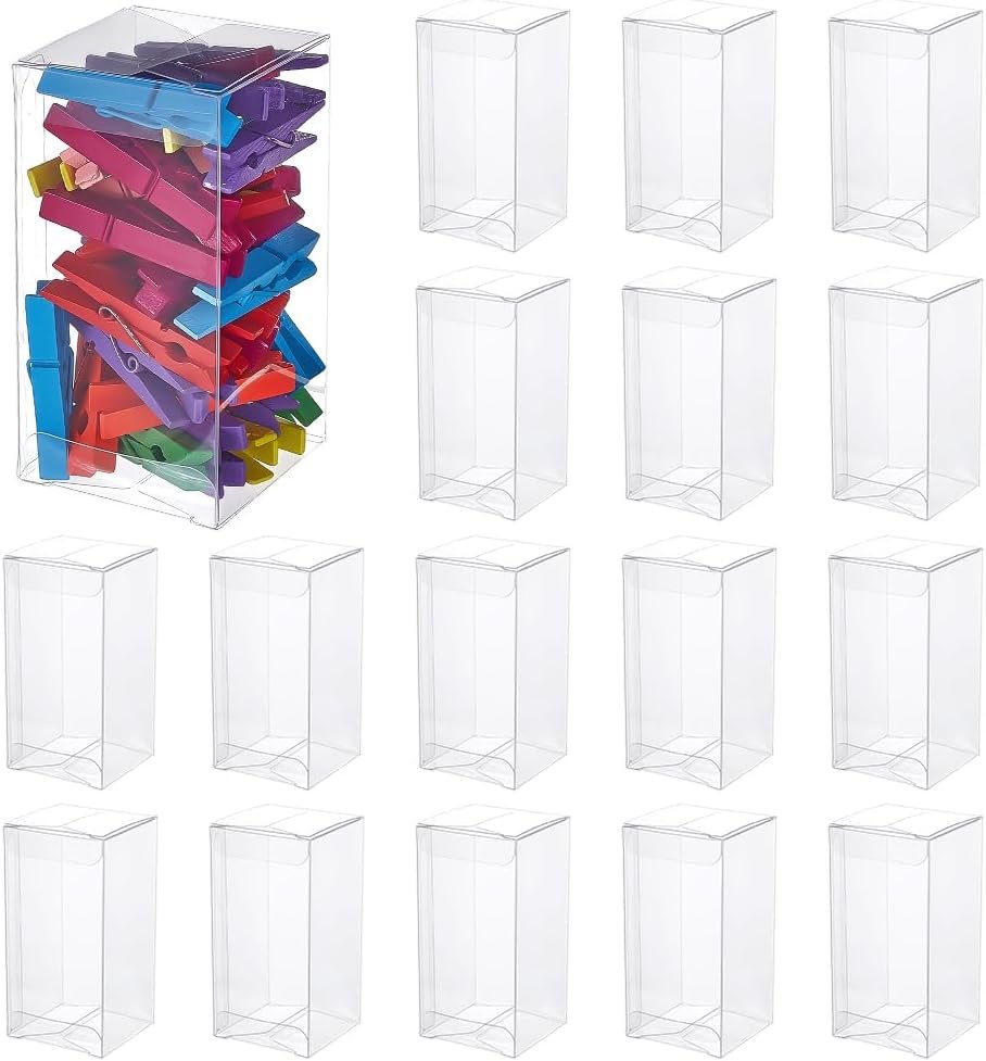 Großhandel 40 Stück klare PVC Geschenkboxen 4x2x2 Zoll für Süßigkeiten und Pralinen, individuell bedruckbare Hochzeits-Favoritenverpackungen vom Hersteller, ideal für Bulk Bestellungen