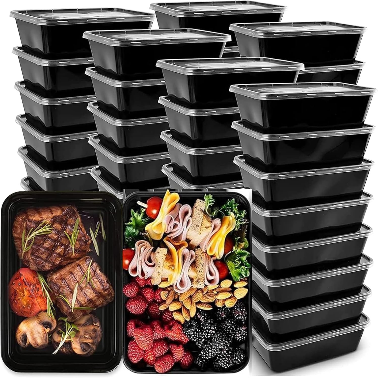 Großhandel 50er-Pack Mikrowellengeeignete Meal Prep Behälter, 26 OZ wiederverwendbare Kunststoffbehälter mit Deckeln für die Lebensmittelvorbereitung, Hersteller von stapelbaren, gefrier- und spülmaschinengeeigneten Lebensmittelboxen, Eigenmarke Lösungen für die gesunde Ernährung Großhandel 50er-Pack Mikrowellengeeignete Meal Prep Behälter, 26 OZ wiederverwendbare Kunststoffbehälter mit Deckeln für die Lebensmittelvorbereitung, Hersteller von stapelbaren, gefrier- und spülmaschinengeeigneten Lebensmittelboxen, Eigenmarke Lösungen für die gesunde Ernährung