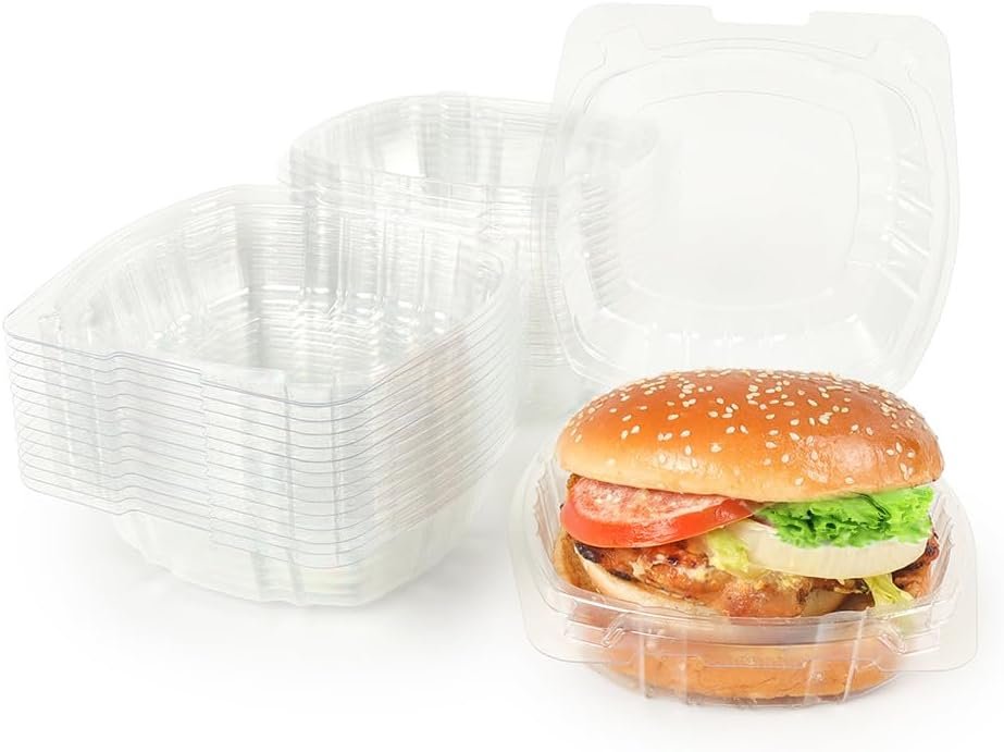 Großhandel 6 x 6 Zoll Einweg Plastikbehälter mit Deckeln, geeignet für Restaurant Takeout und Partyfood-Aufbewahrung, Hersteller von eleganten Scharnier-Quadrat-Clamshell Lebensmittelboxen, bequem zum Tragen von Hamburgern und Sandwiches, OEM verfügbar. Großhandel 6 x 6 Zoll Einweg Plastikbehälter mit Deckeln, geeignet für Restaurant Takeout und Partyfood-Aufbewahrung, Hersteller von eleganten Scharnier-Quadrat-Clamshell Lebensmittelboxen, bequem zum Tragen von Hamburgern und Sandwiches, OEM verfügbar.