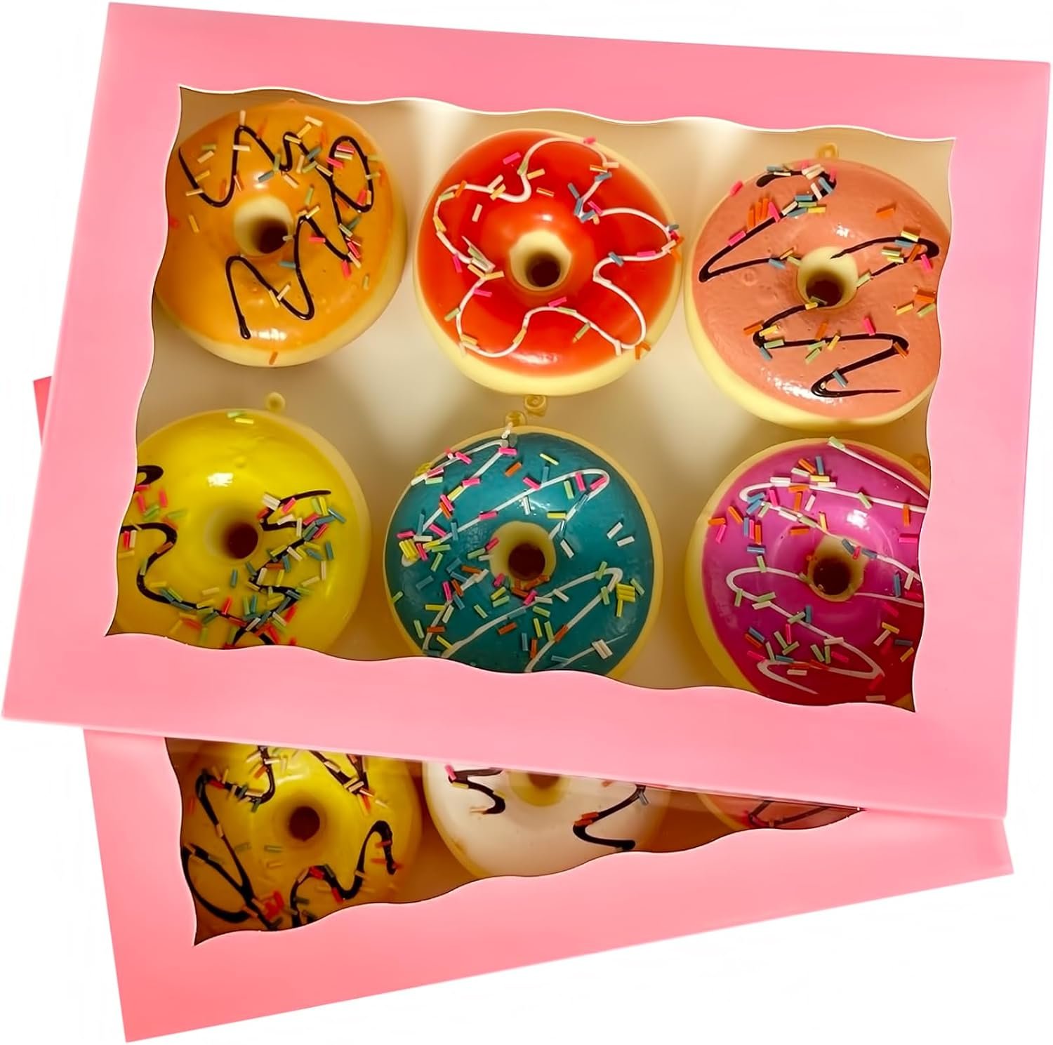 Großhandel 8-Pack Pink Pastry Box 12x8x2.5inch für große Donuts, Muffins und Kekse, Hersteller von stabilen Auto-Pop-Up Naturpapier-Boxen mit PVC-Fenster, individuelles Logo, Packung mit 8 Großhandel 8-Pack Pink Pastry Box 12x8x2.5inch für große Donuts, Muffins und Kekse, Hersteller von stabilen Auto-Pop-Up Naturpapier-Boxen mit PVC-Fenster, individuelles Logo, Packung mit 8