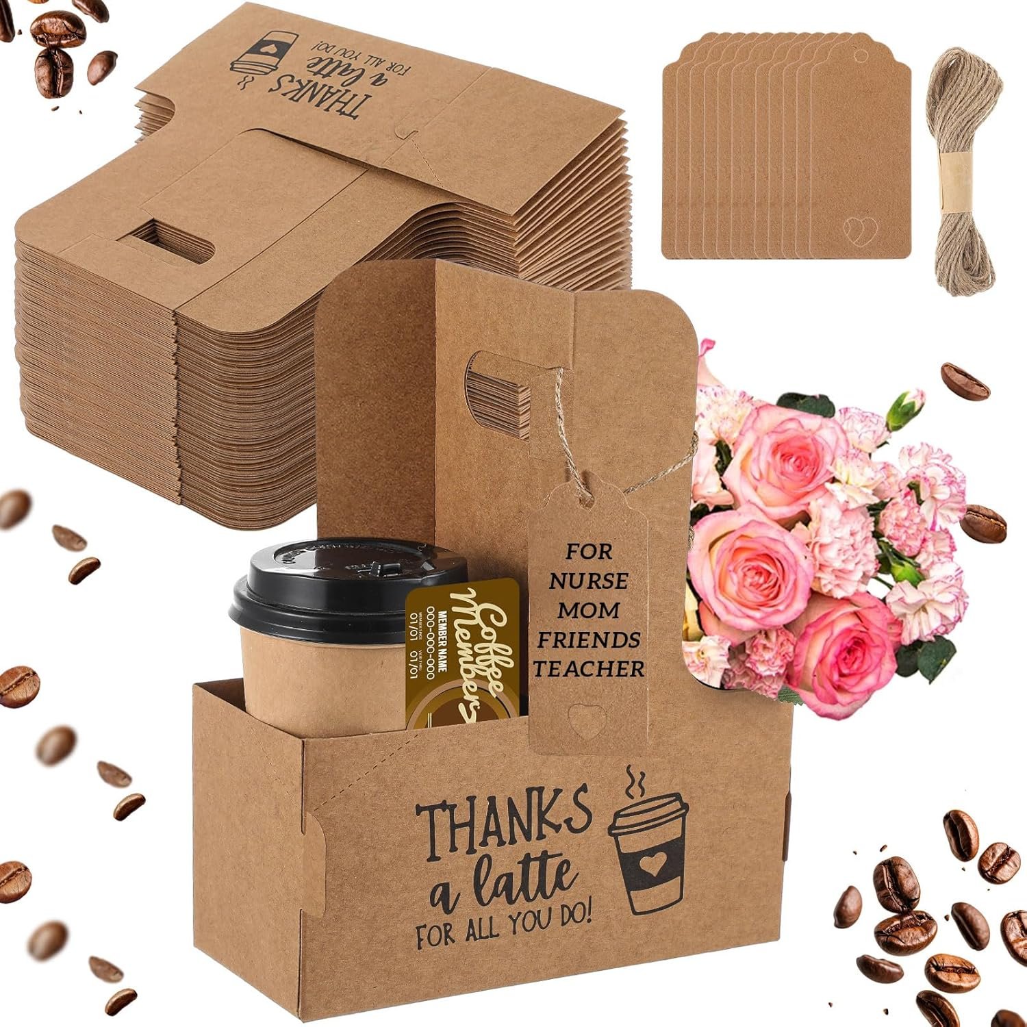 Großhandel Tragegestell für Getränke, 30 Set 2/4 Tassen für kalte und heiße Getränke, OEM Kraftpapierbecherhalter, ideal für Takeout und Lieferungen, individuell bedruckbar, 7 x 3 x 9 Zoll, braun. Großhandel Tragegestell für Getränke, 30 Set 2/4 Tassen für kalte und heiße Getränke, OEM Kraftpapierbecherhalter, ideal für Takeout und Lieferungen, individuell bedruckbar, 7 x 3 x 9 Zoll, braun.