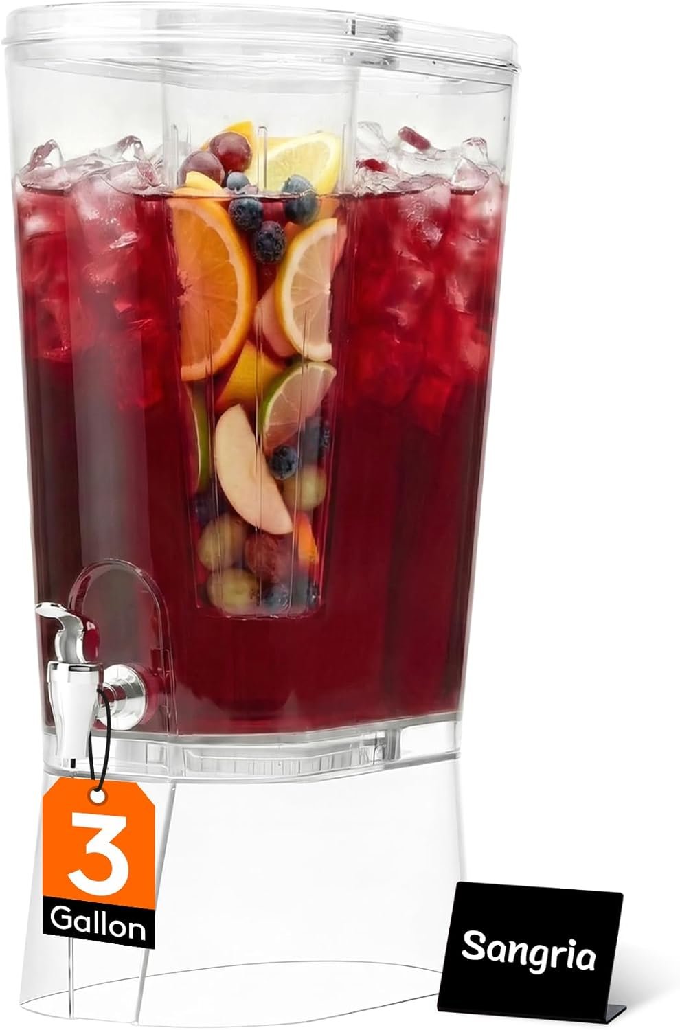Großhandel großer 3 Gallonen Getränkespender für Partys, klarer Getränkebehälter mit Zapfhahn, BPA-frei, ideal für Saft, Tee oder Limonade, ermöglicht individuelles Logo, vom Hersteller geliefert, inklusive Ständer und Eisbehälter, auch für Bulk-Bestellungen geeignet.