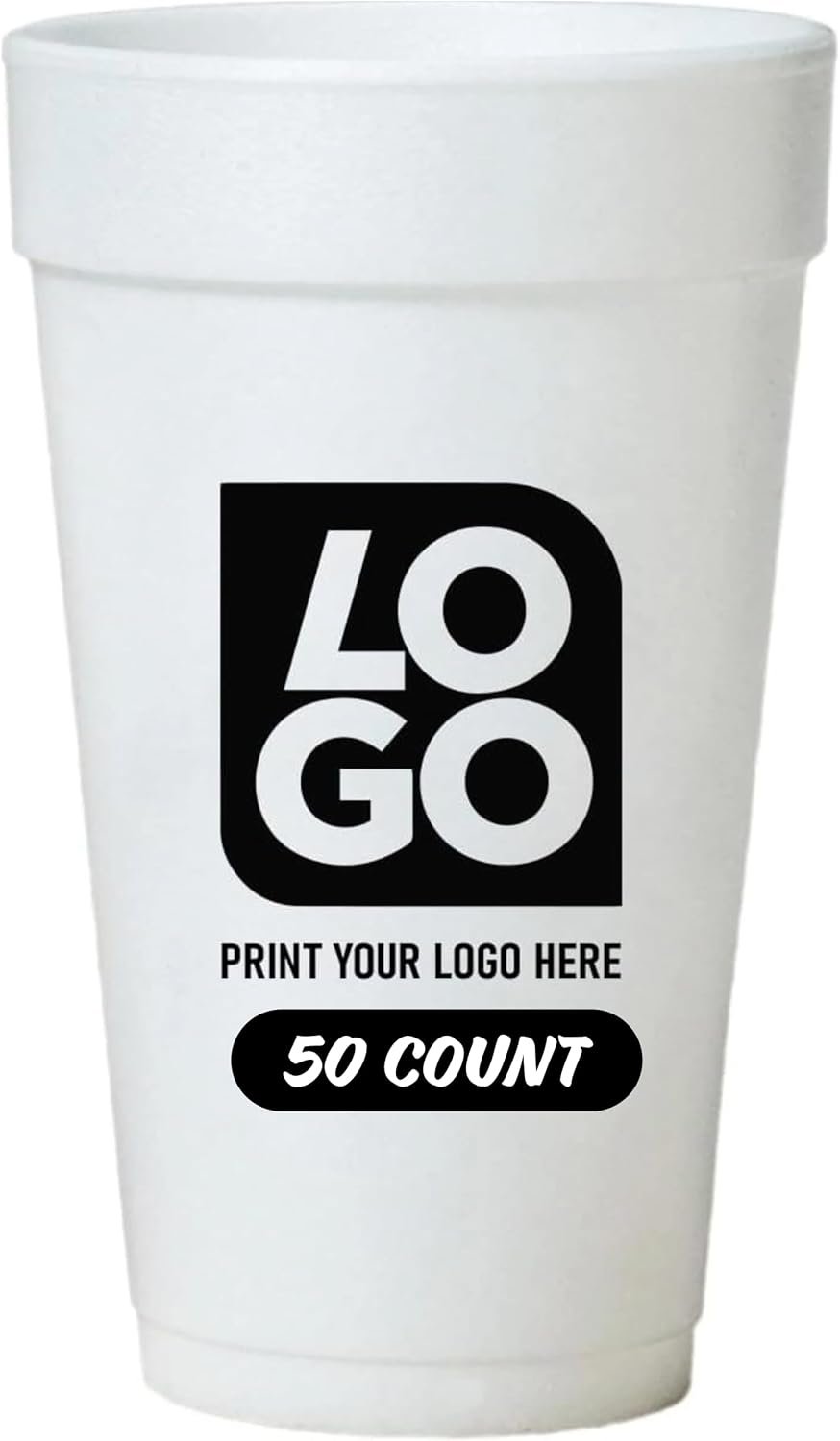 Großhandel individuelle 20 oz. Schaumbecher mit einfarbigem Druck, ideal für Events, Restaurants und Markenpromotion, Hersteller für Bulk-Bestellungen.