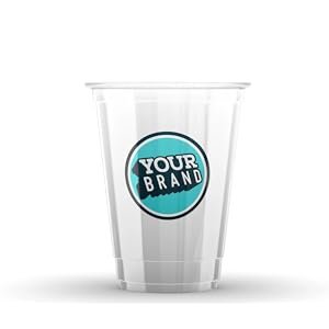 Individuelles Logo für 16 oz benutzerdefinierte PET Kunststoffkalte Getränke-Becher (100-1.000 Menge) von unserem Hersteller