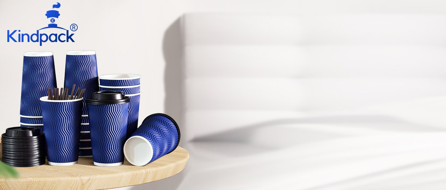 Großhandel Einweg-Kaffeebecher mit Deckel und Strohhalm - 16 oz (90 Set) für heiße/kalte Getränke, individuell angeboten von einem Hersteller, inklusive isolierter Ripple Cups zum Schutz der Finger! OEM-Optionen verfügbar.