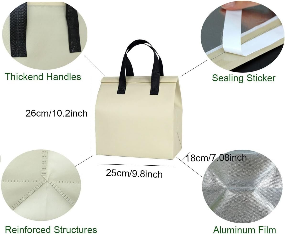 Großhandel 12 Stk kleine isolierte Take-Away-Taschen Einweg-Thermotaschen für heiße & kalte Getränke frische TK-Lebensmittel vom Lieferanten mit individuellem Logo (6 Farben) Großhandel 12 Stk kleine isolierte Take-Away-Taschen Einweg-Thermotaschen für heiße & kalte Getränke frische TK-Lebensmittel vom Lieferanten mit individuellem Logo (6 Farben)