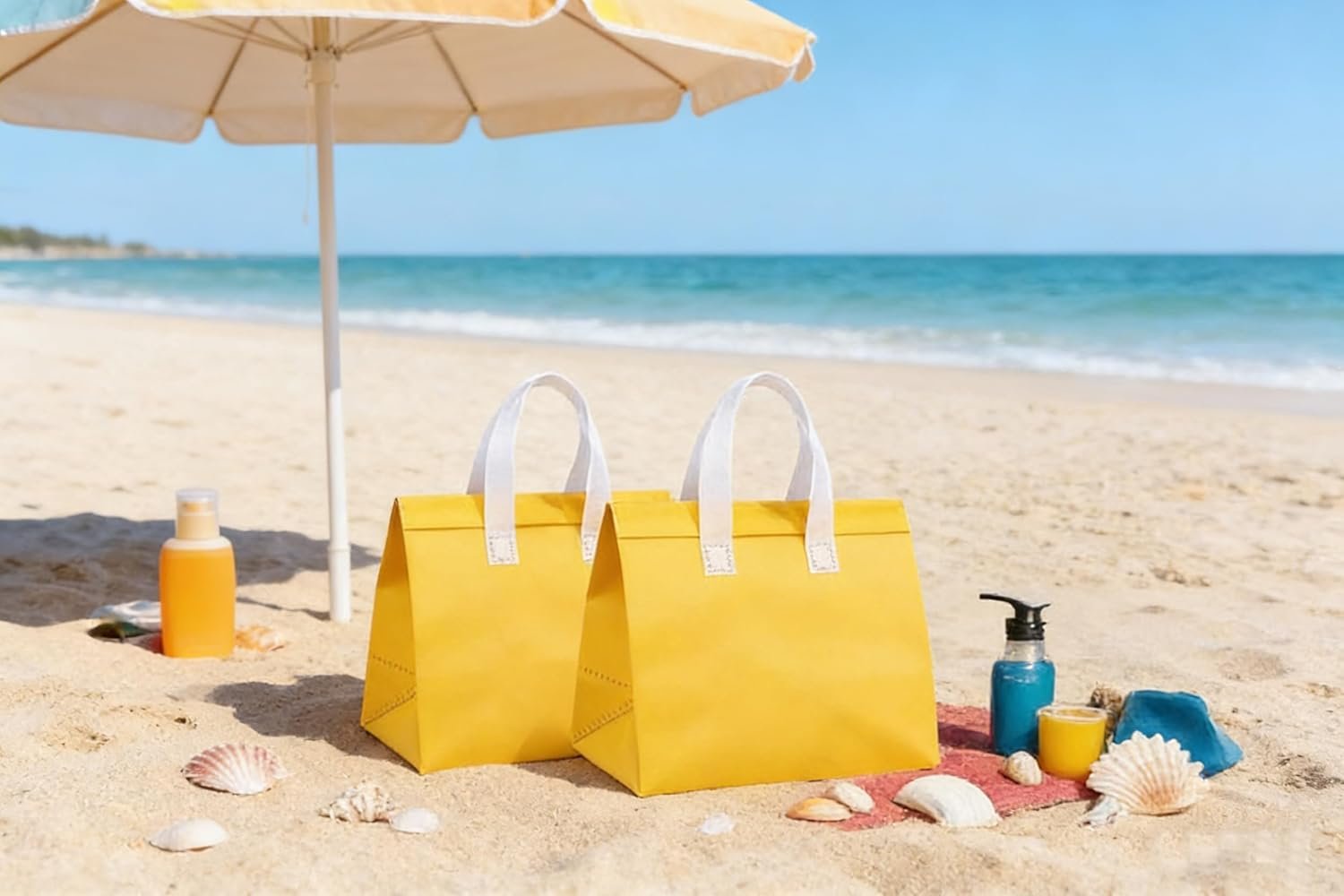 Großhandel 12 Stk kleine isolierte Take-Away-Taschen Einweg-Thermotaschen für heiße & kalte Getränke frische TK-Lebensmittel vom Lieferanten mit individuellem Logo (6 Farben) Großhandel 12 Stk kleine isolierte Take-Away-Taschen Einweg-Thermotaschen für heiße & kalte Getränke frische TK-Lebensmittel vom Lieferanten mit individuellem Logo (6 Farben)