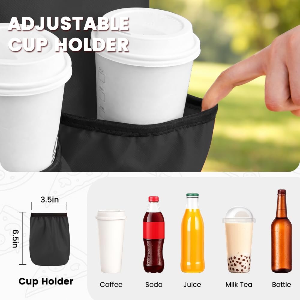 Großhandel XXXL-Isoliertasche für Lebensmittellieferung mit 4 Becherhaltern OEM hält warm/kalt Catering-Kühltasche mit Getränkehalter für Transport und Einkäufe Hersteller Schwarz Großhandel XXXL-Isoliertasche für Lebensmittellieferung mit 4 Becherhaltern OEM hält warm/kalt Catering-Kühltasche mit Getränkehalter für Transport und Einkäufe Hersteller Schwarz