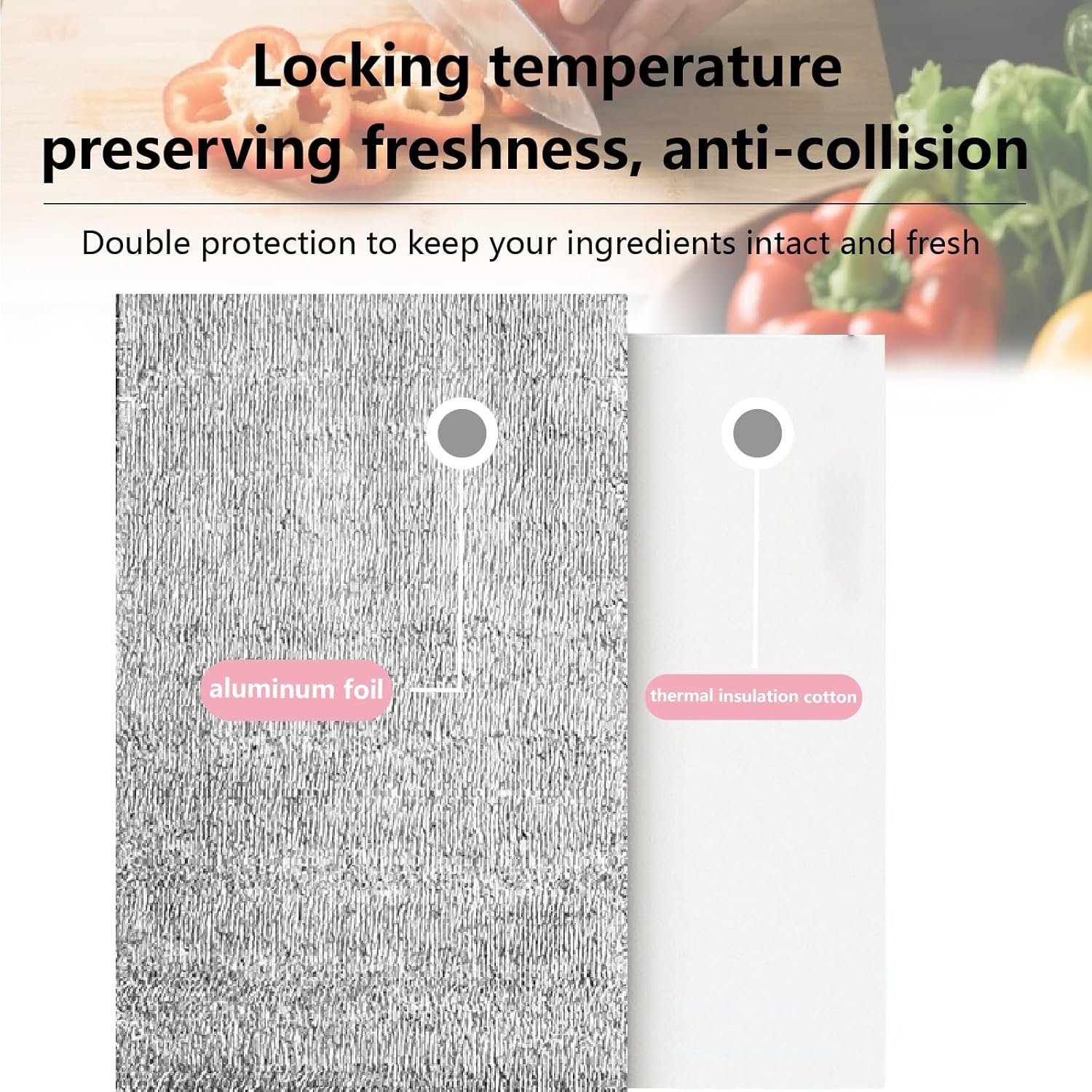 Fabrik Wiederverwendbare metallisierte wasserdichte Thermobox-Einlagen Großmenge Eigenmarke (20er Pack / 28 x 38 cm)