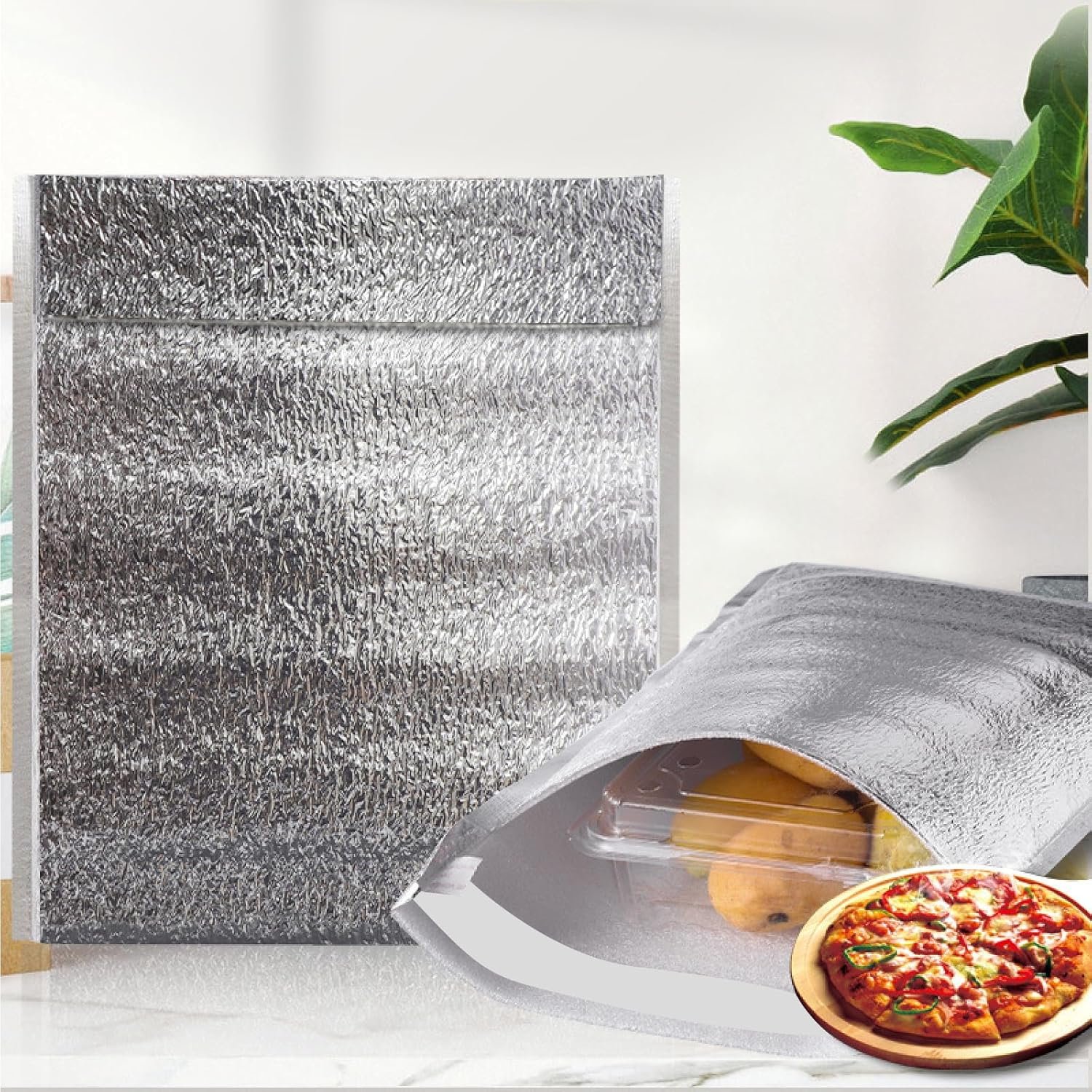 Fabrik Wiederverwendbare metallisierte wasserdichte Thermobox-Einlagen Großmenge Eigenmarke (20er Pack / 28 x 38 cm)