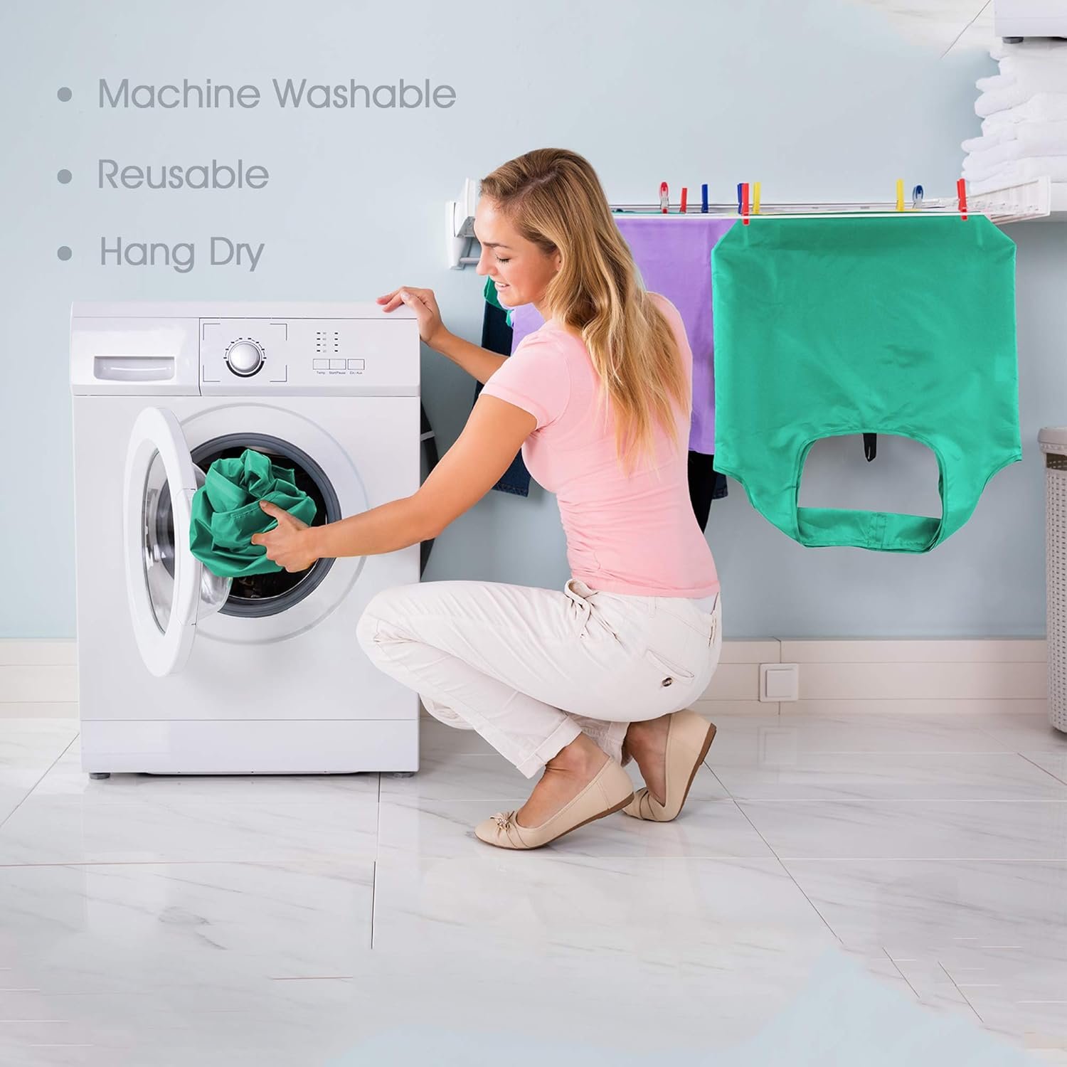 Großhandel extra große faltbare wiederverwendbare Einkaufstaschen 10er Pack 50 LBS bunt maschinenwaschbar mit Reißverschluss-Beutel leichtes Polyester Hersteller OEM